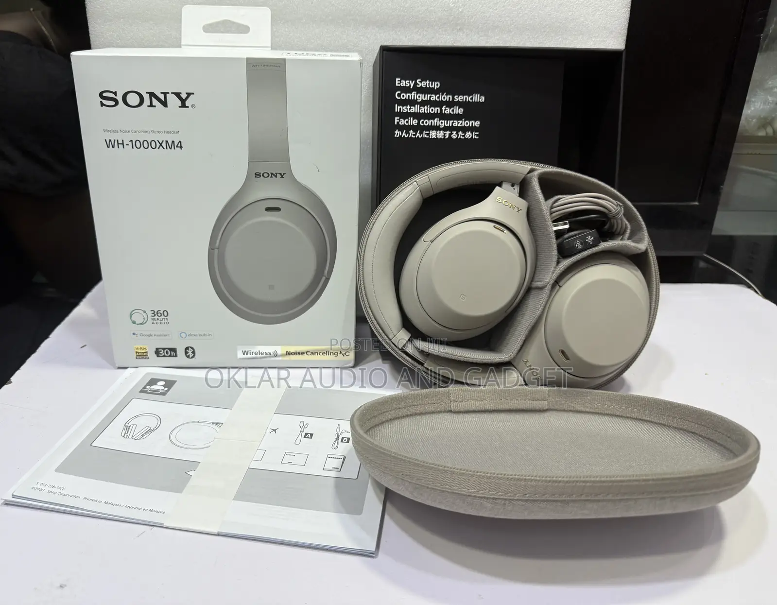 Sony Wh-1000xm4 Wireless Noise Canceling Headset (Open Box )