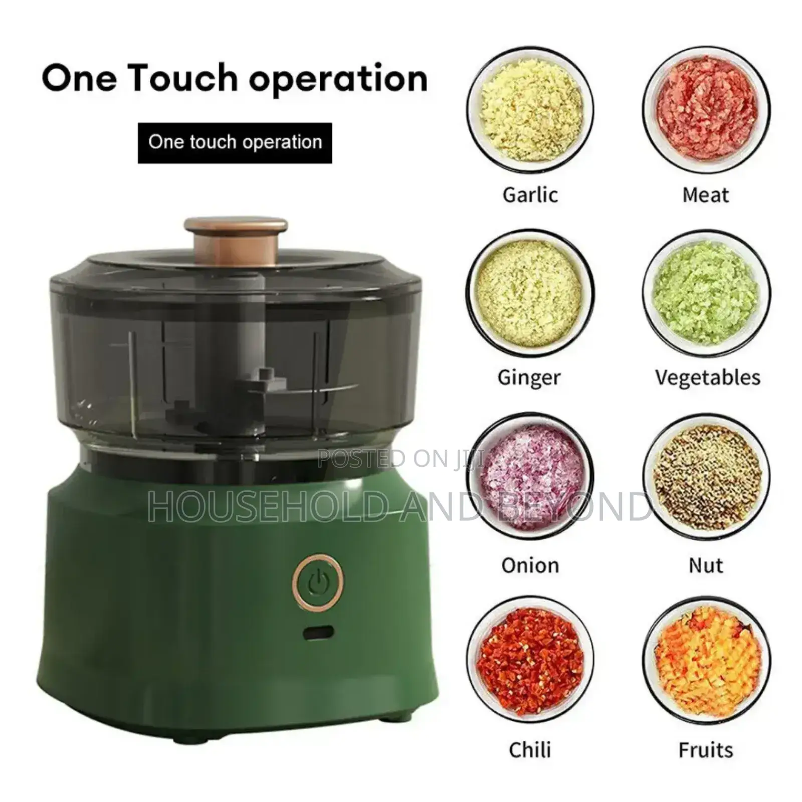 Multifunctional Wireless Electric Meat Mincer Garlic Chopper