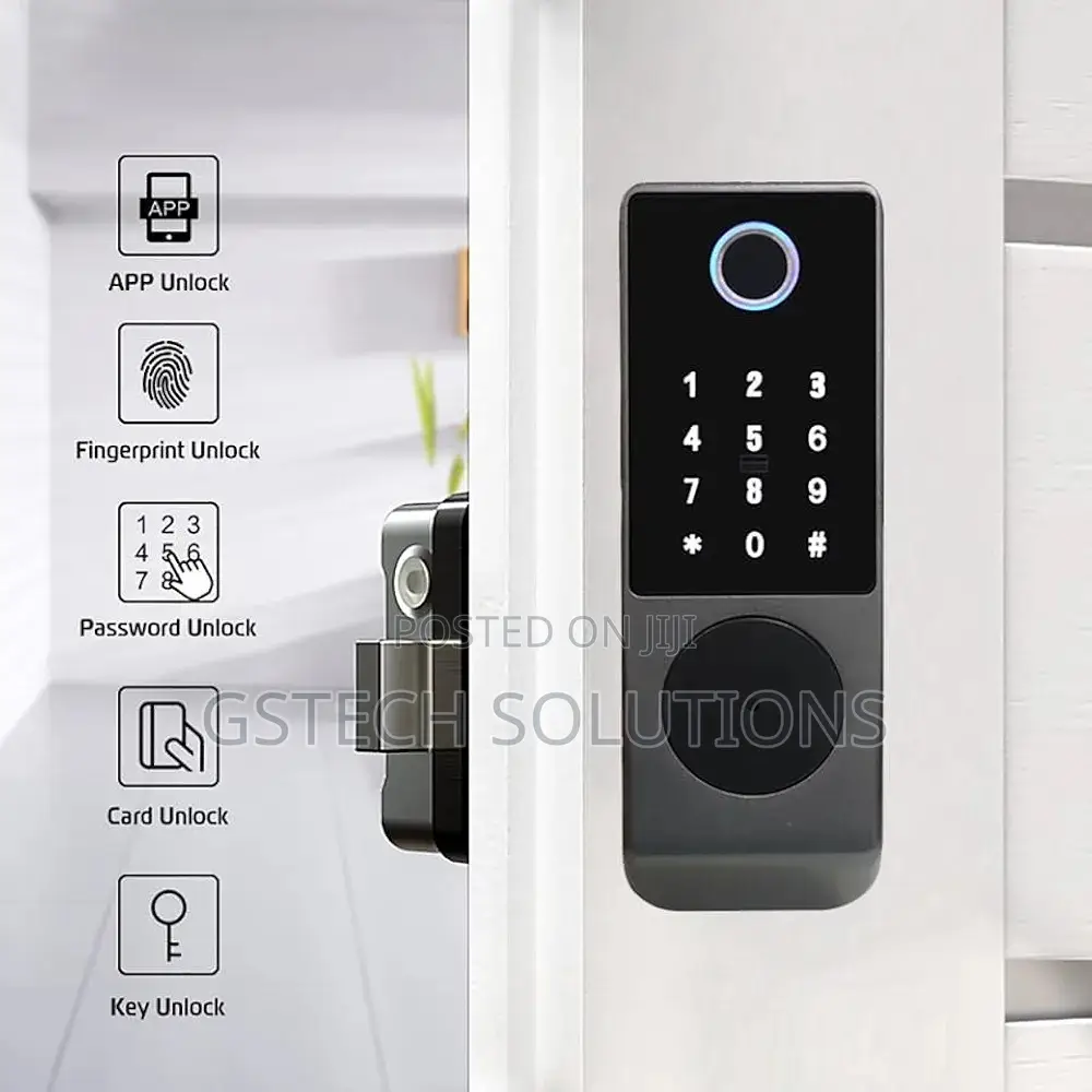 Waterproof Outdoor Gate Wifi Fingerprint Smart Jam Lock App