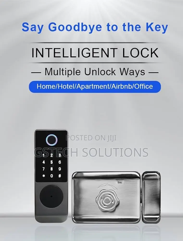 Waterproof Outdoor Gate Wifi Fingerprint Smart Jam Lock App