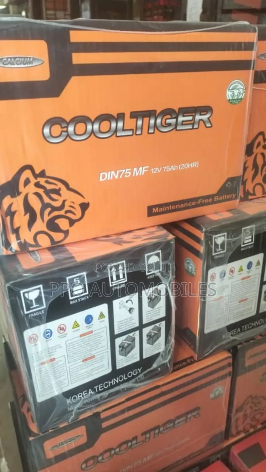 12v 75ah Cool Tiger Maintainance Free Battery