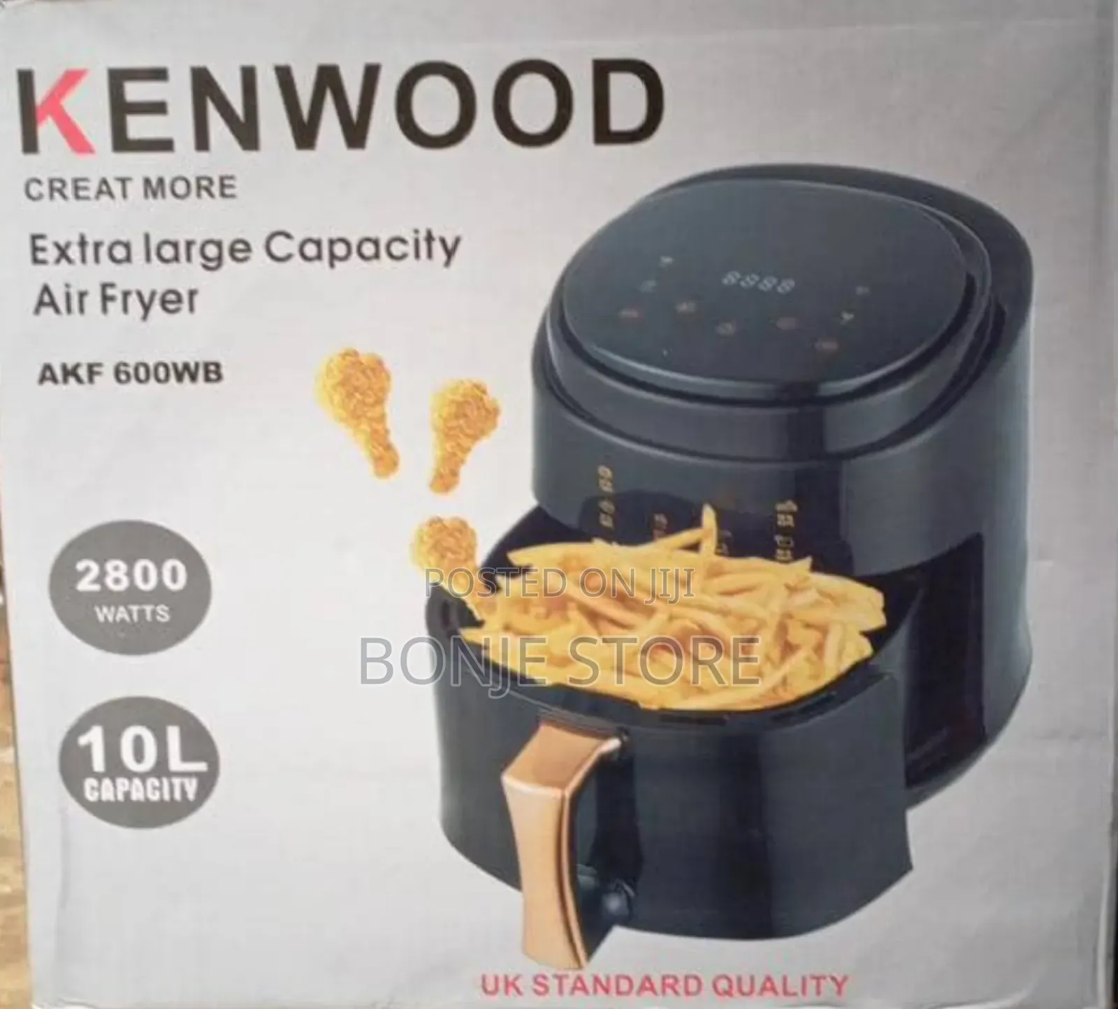 10 Litres Kenwood Air Fryer 2800w - Extra Large Capacity
