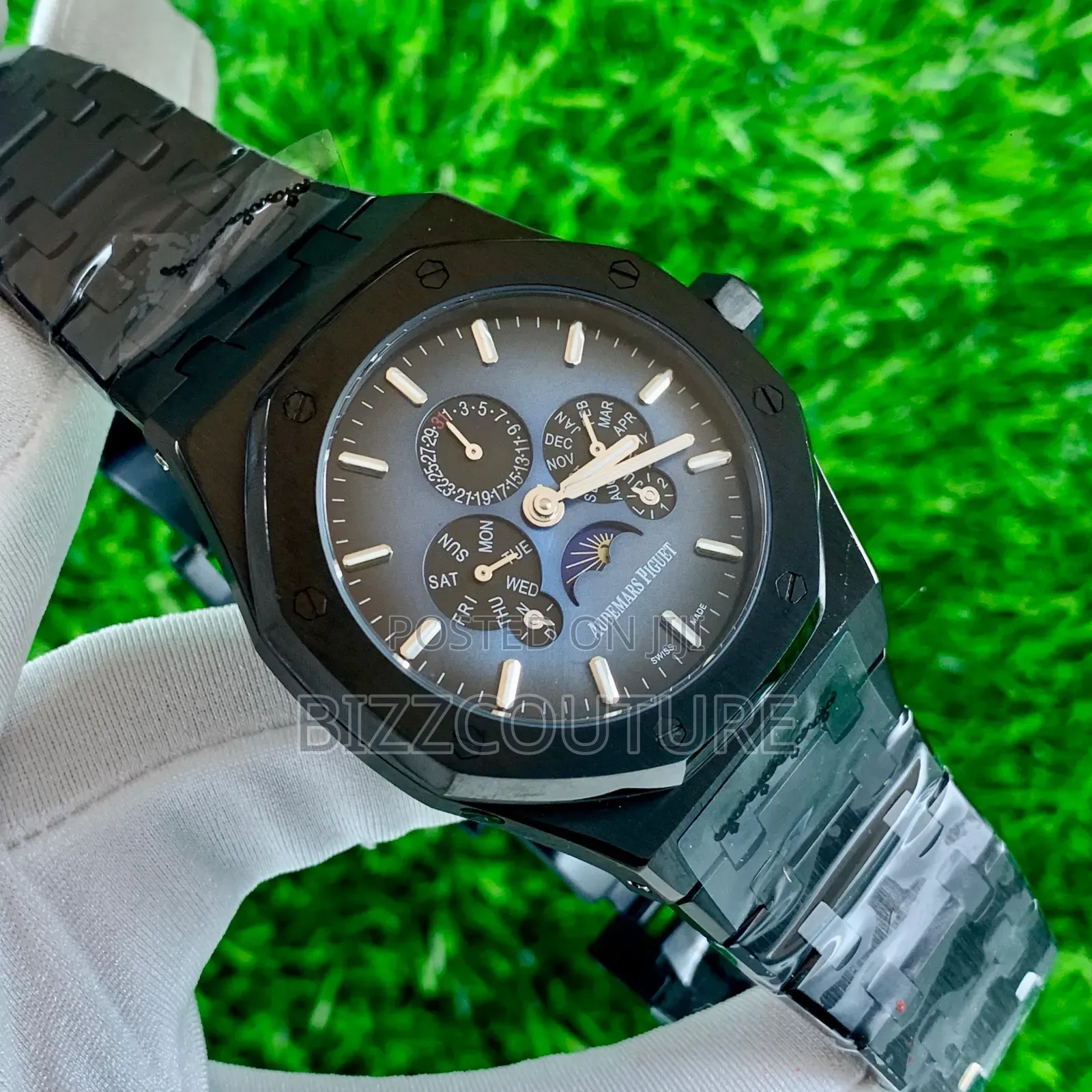 Original Audemars Piguet Black Stainless Steel Watch