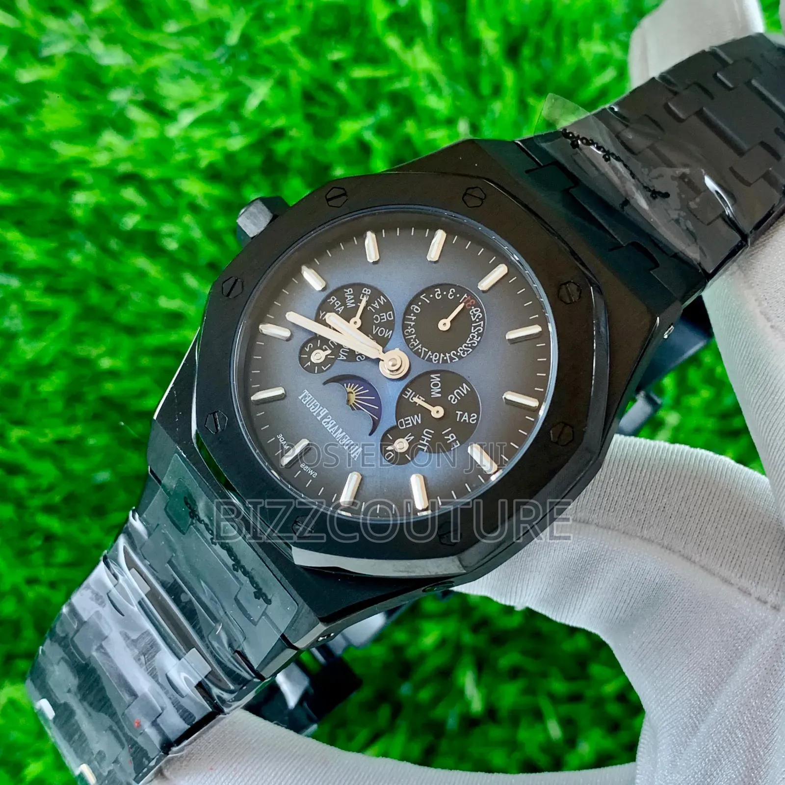 Original Audemars Piguet Black Stainless Steel Watch