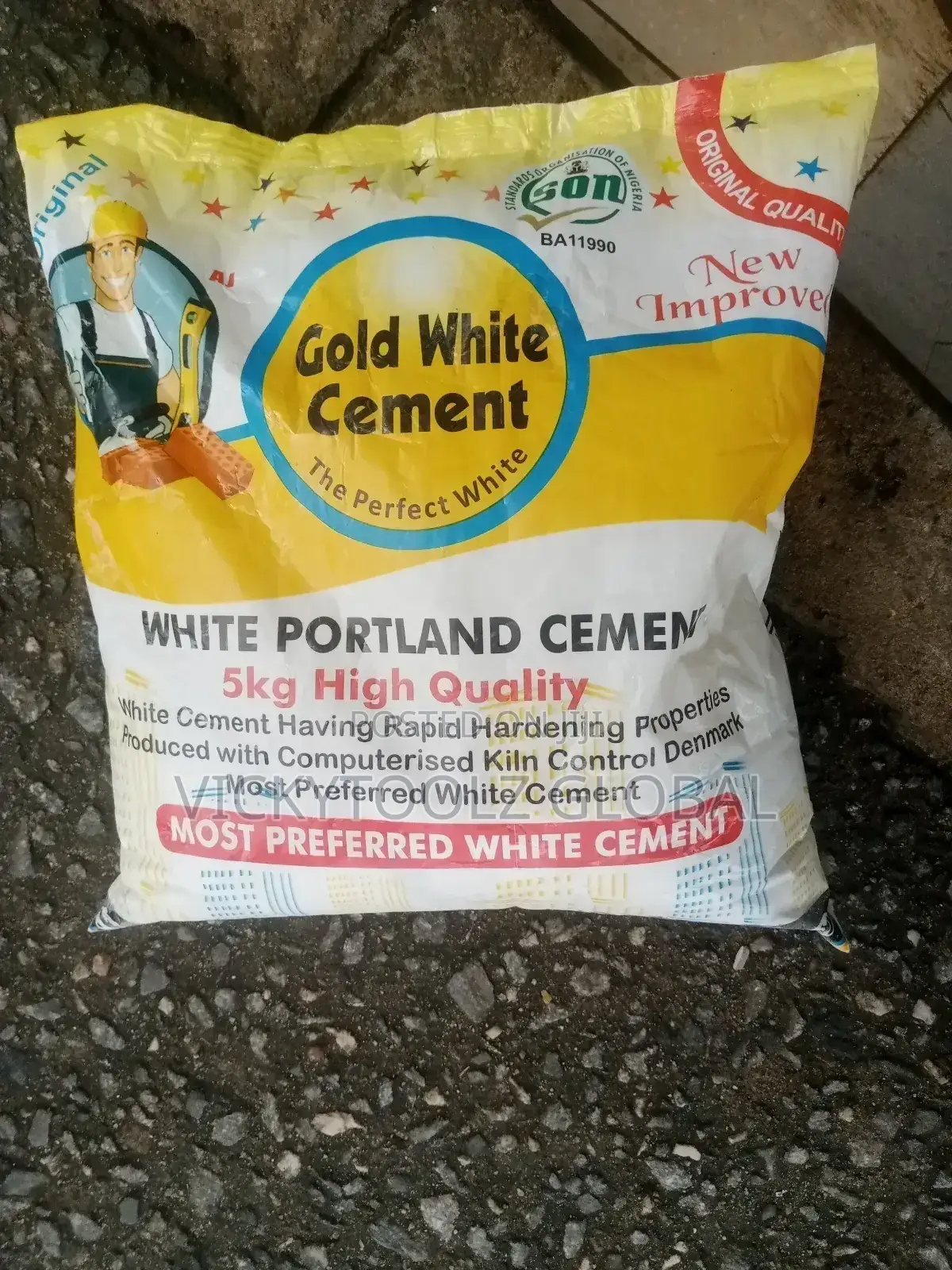 Gold White Cement