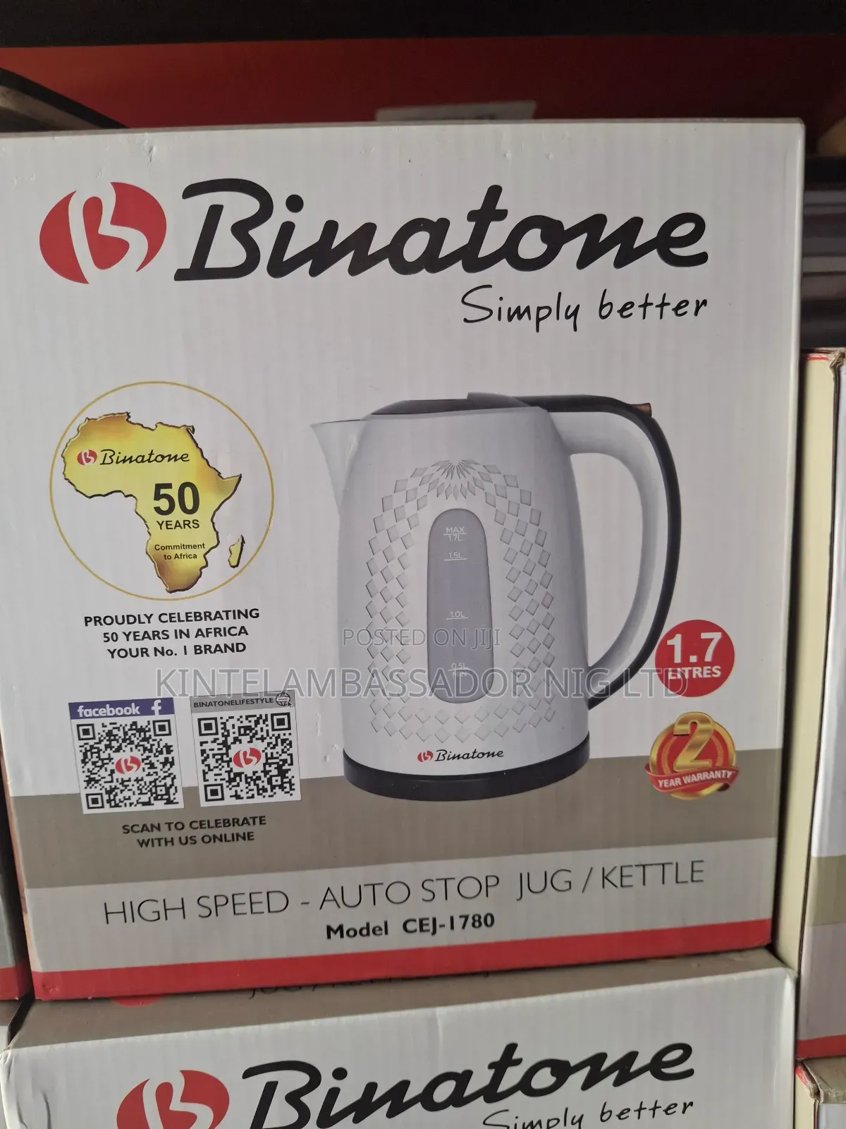 Binantone Jug/Kettle - Cej - 1780