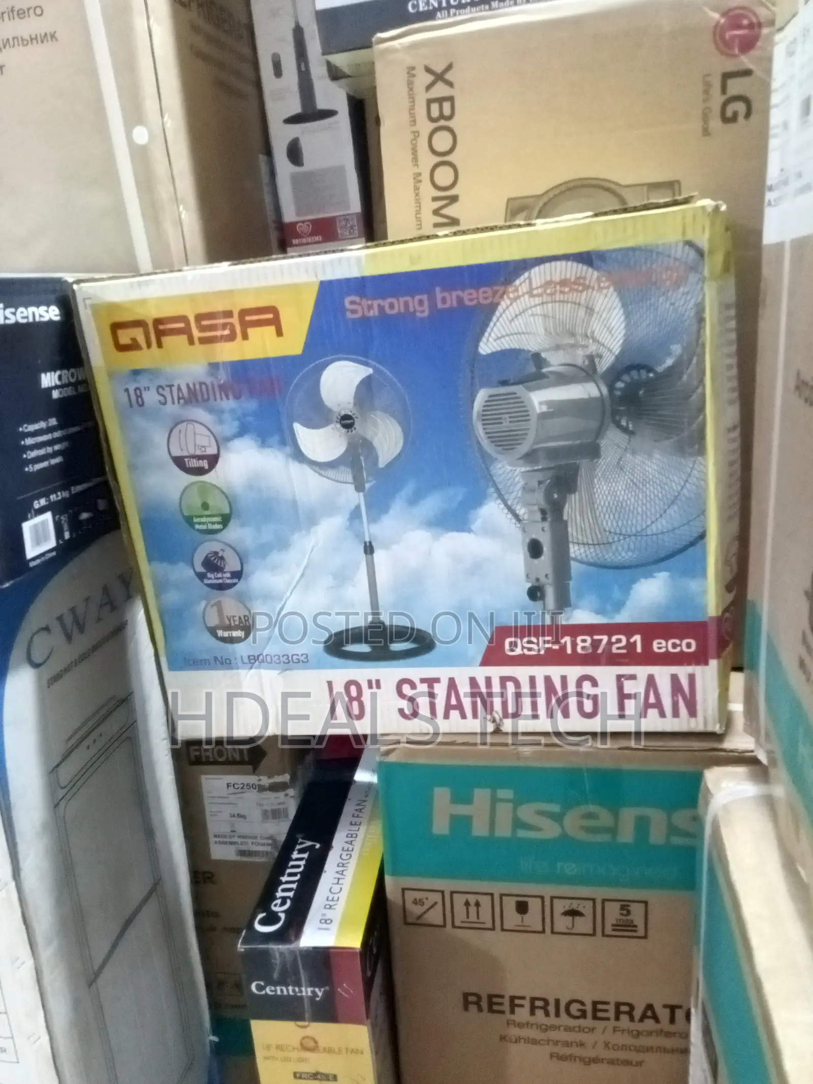 Qasa 18" Electric Standing Fan Durable and Reliable