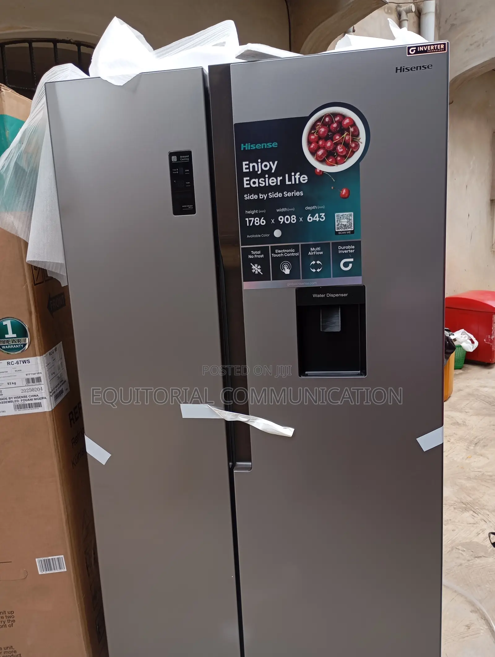 Hisense Rc-67ws Side by Side Refrigerator Price Specs
