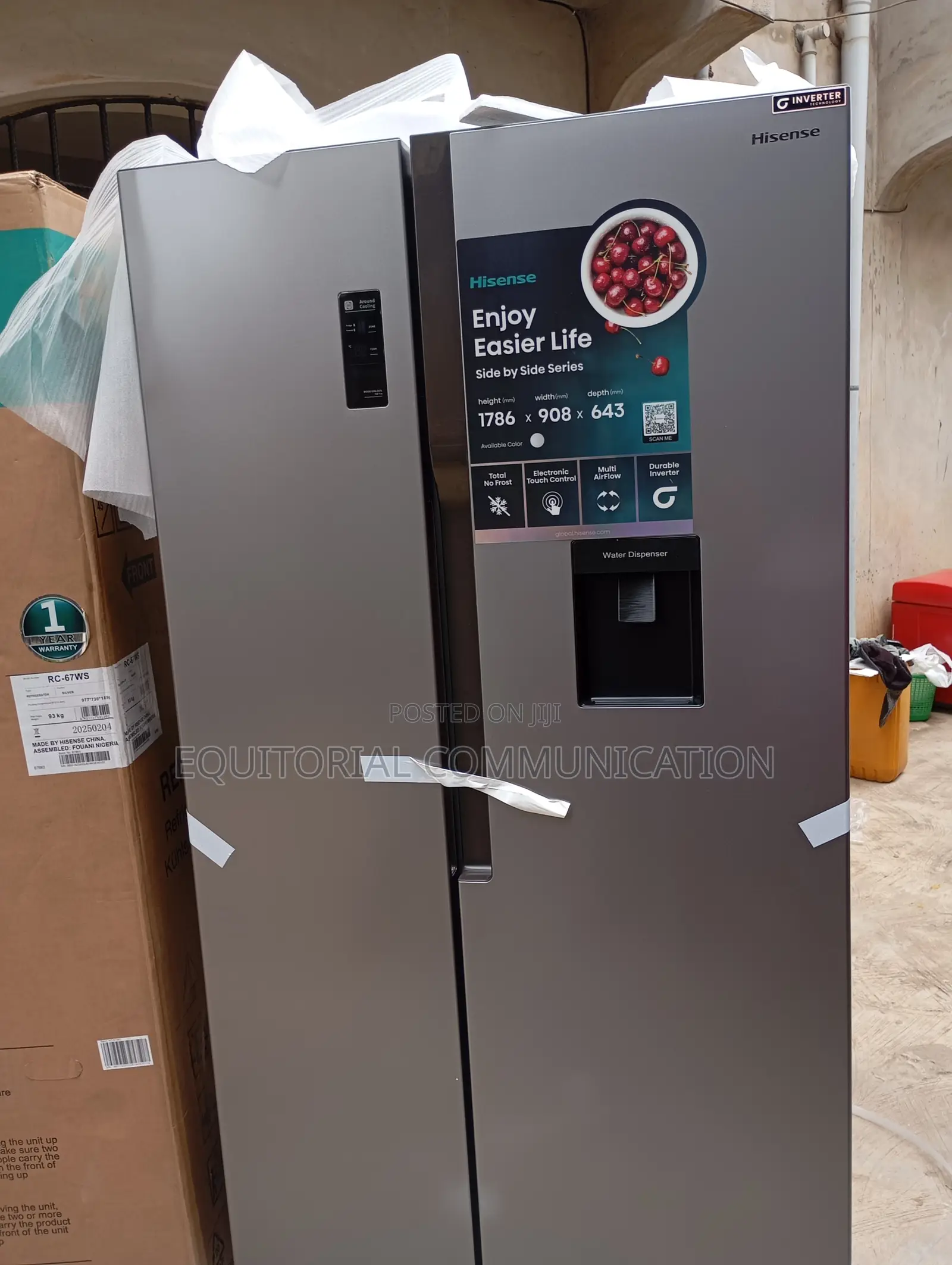 Hisense Rc-67ws Side by Side Refrigerator Price Specs