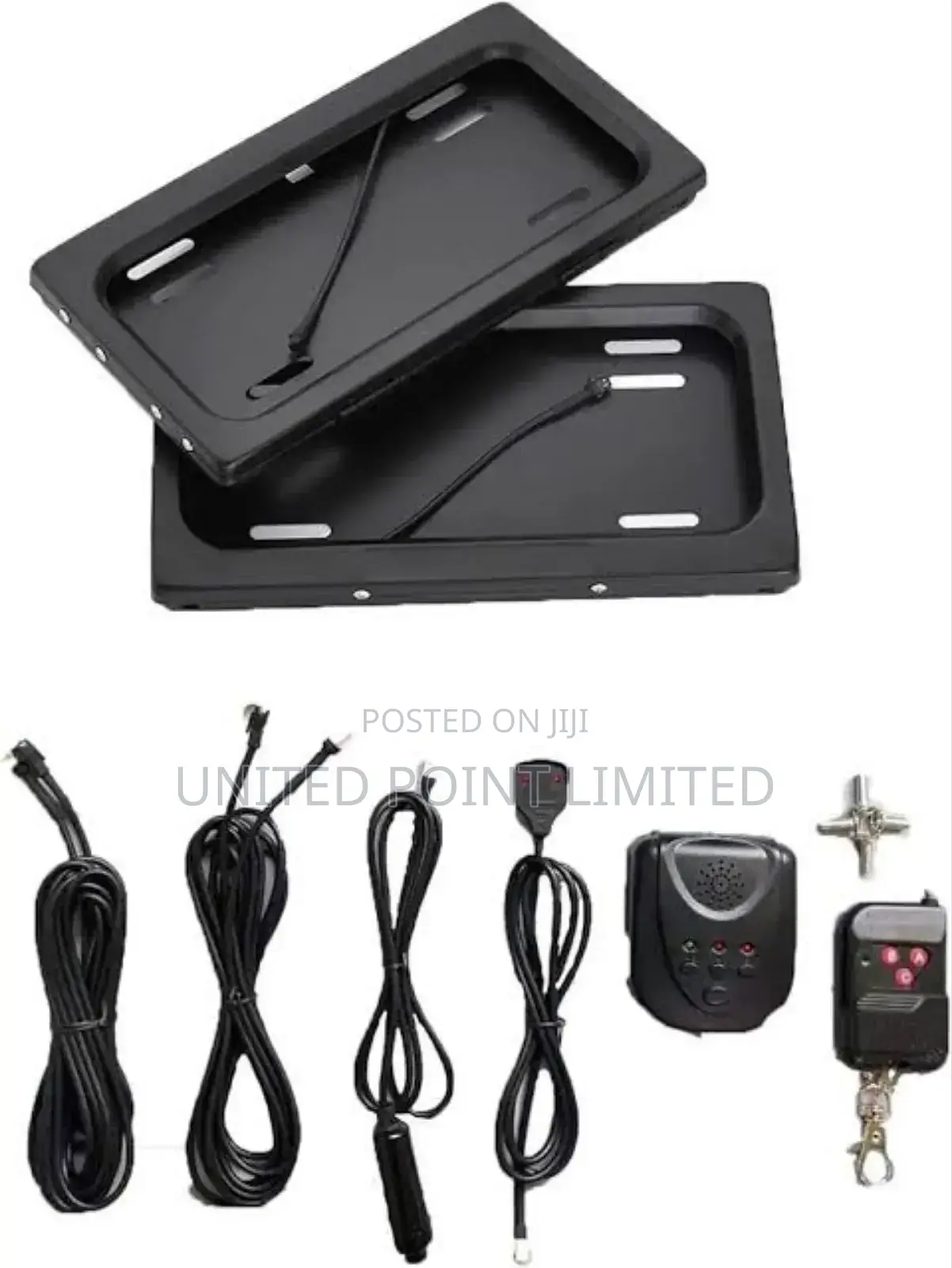Electric License Plate Frame With Remote Control