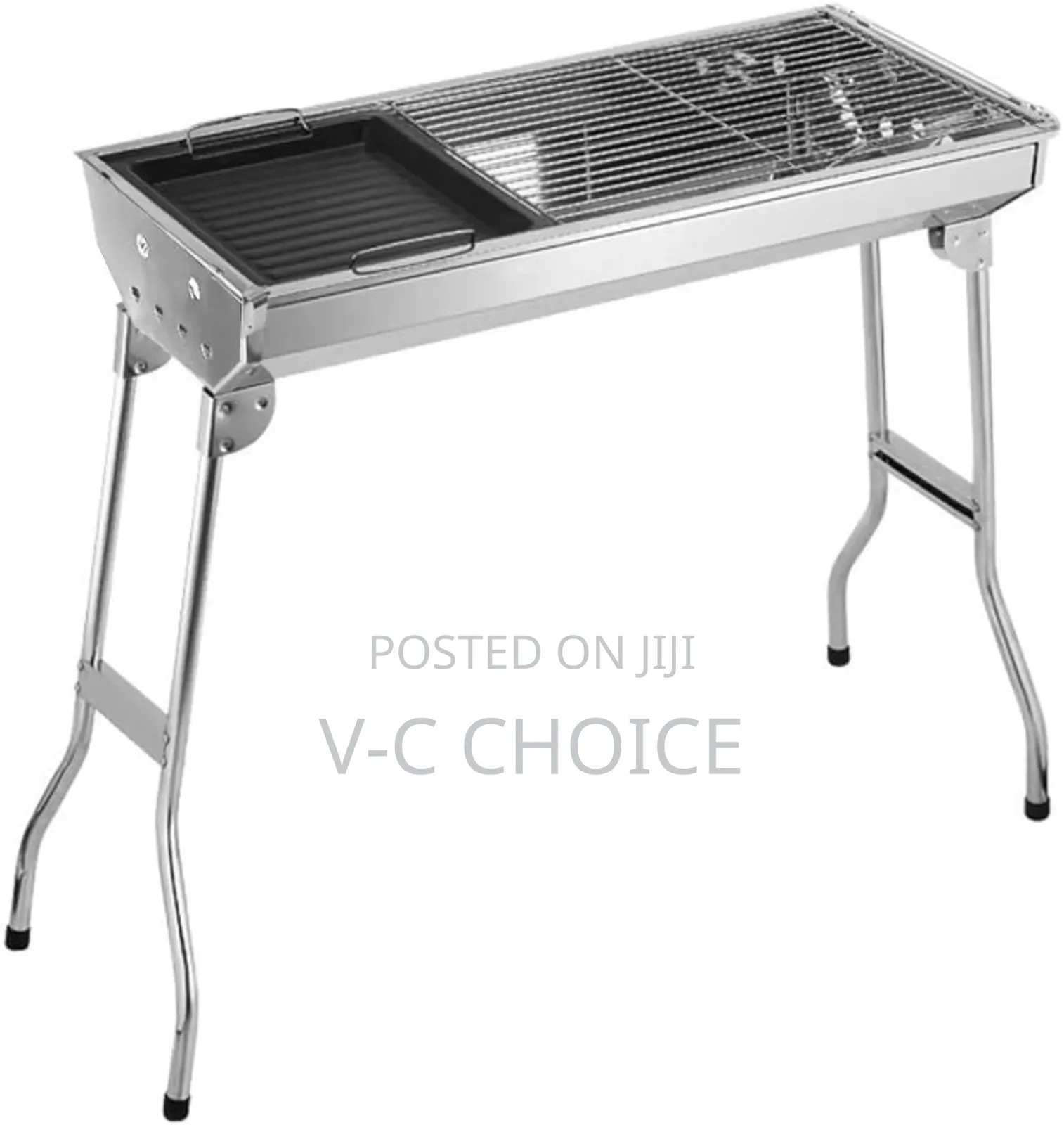 Barbecue Grill Stainless Steel Bbq Charcoal Grill, Foldable