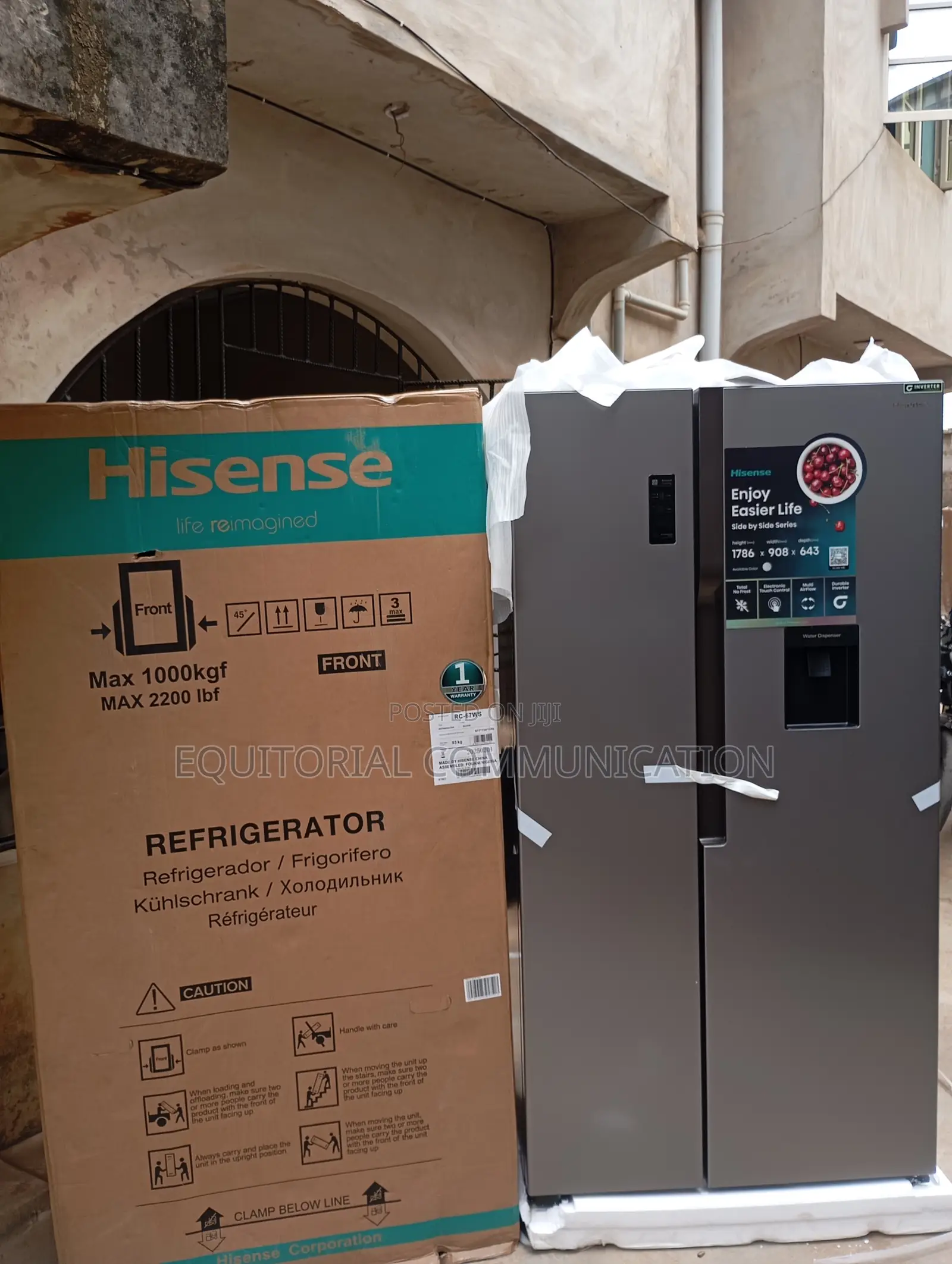 Economical Hisense Side by Side Digital Refrigerator Rc-67ws