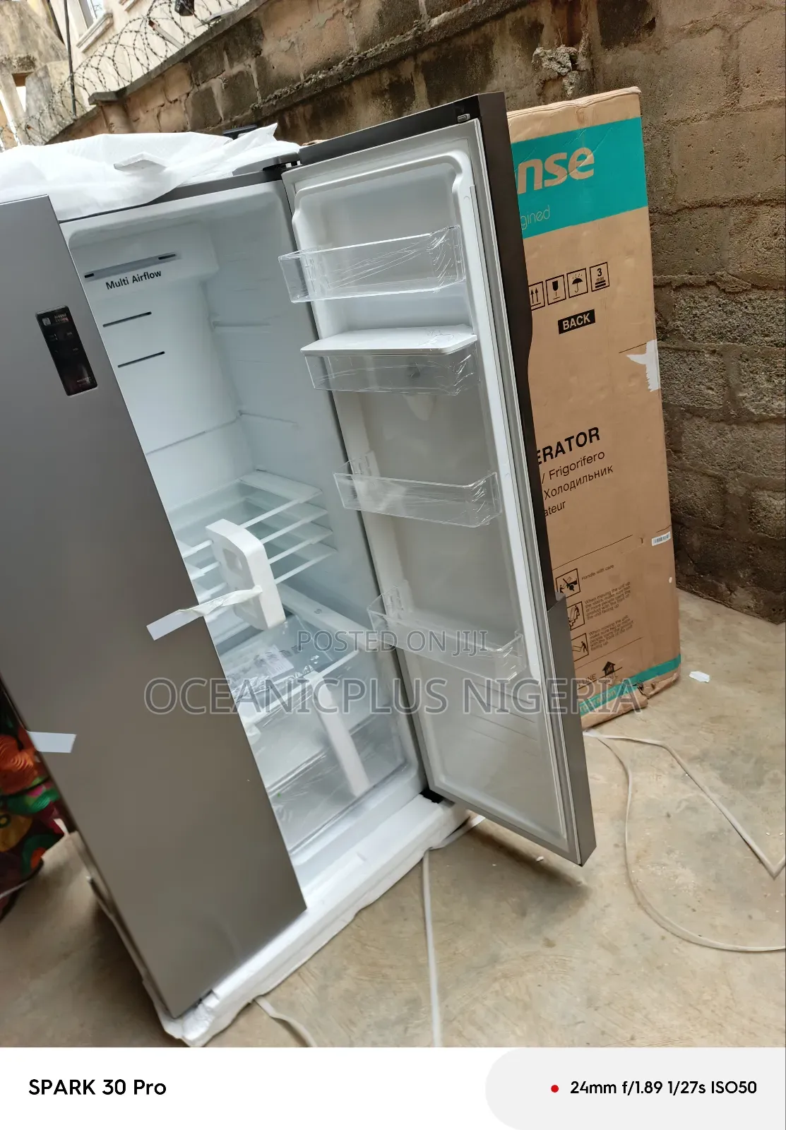 Hisense Exceptional Find Side by Side 516l Refrigerator