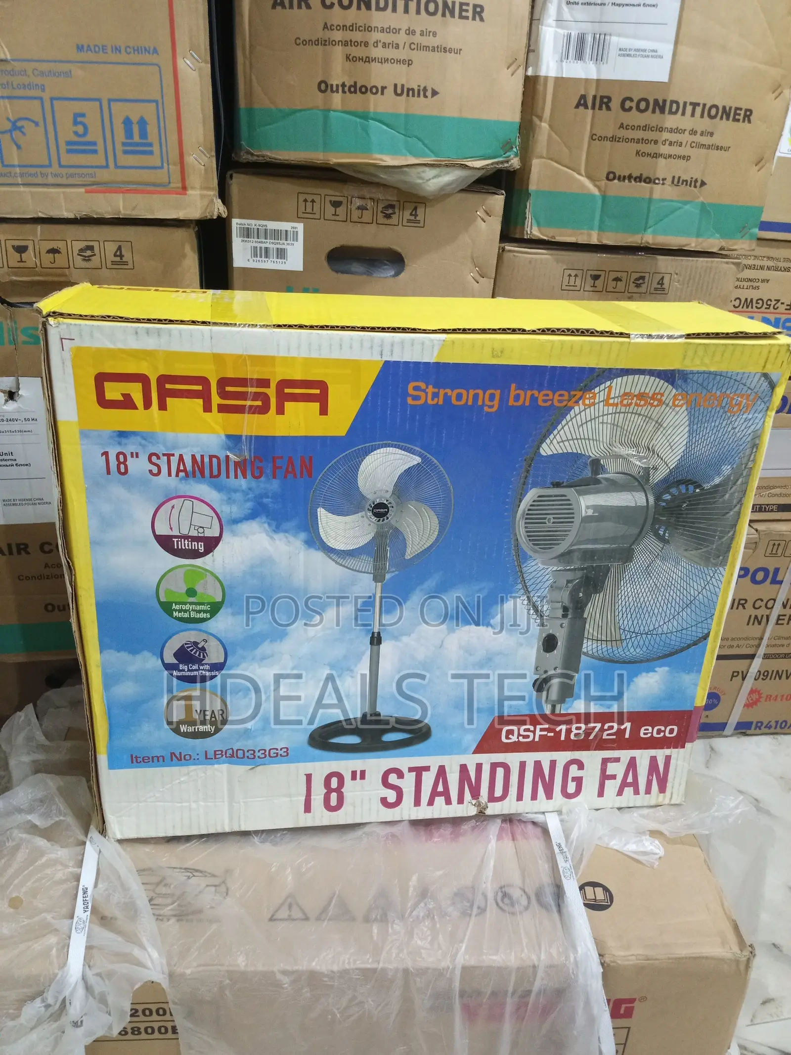 Eco - Mode Standing Fan - Qasa QSF-18721