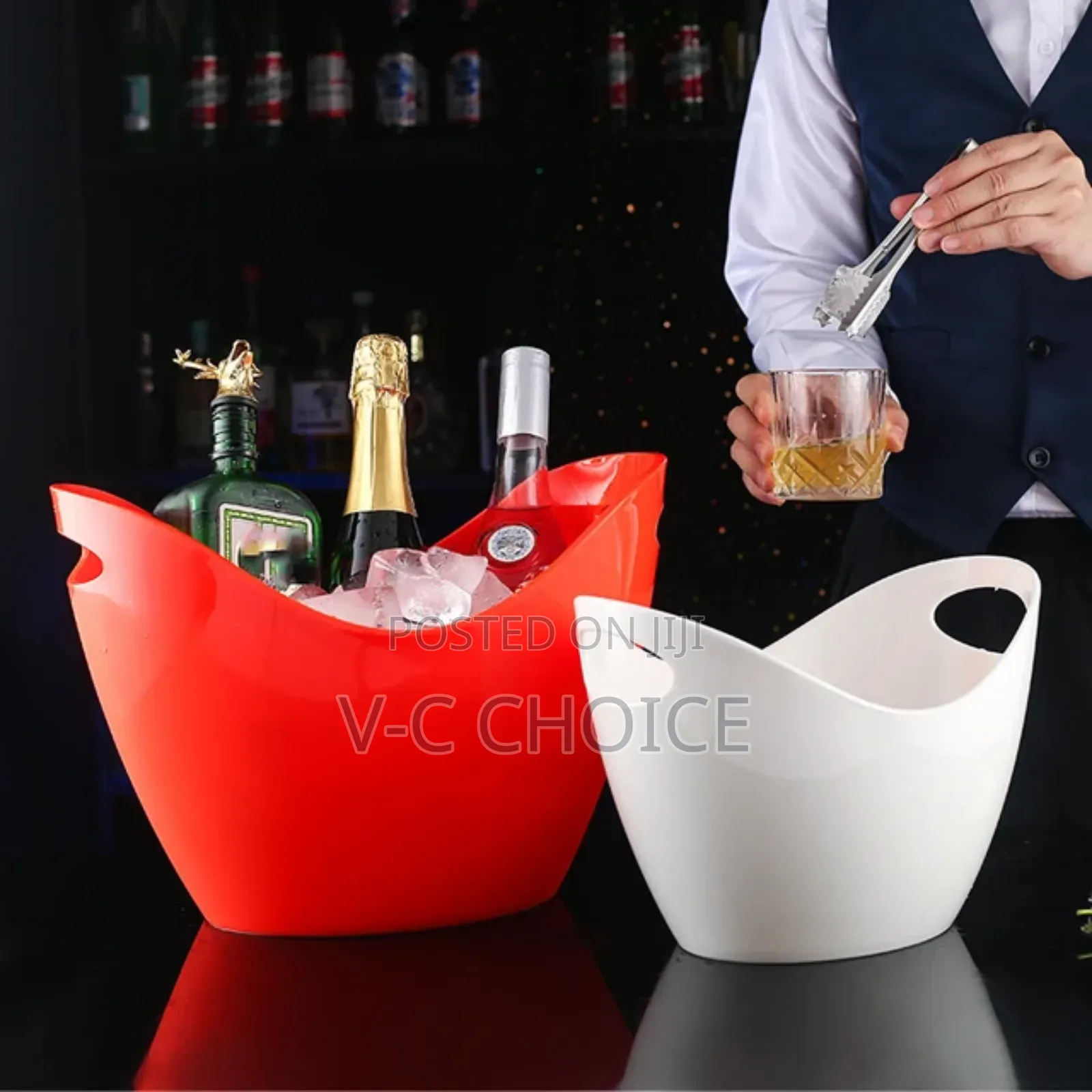 Ice Bucket Large Capacity Wine Chilling Bucket Anti-fall