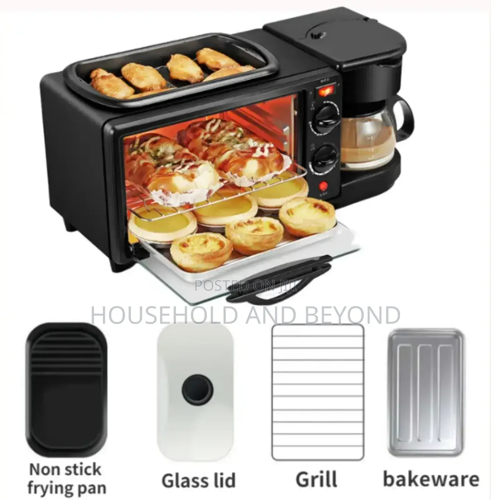 Sokany 3-in-1 Electric Breakfast Maker