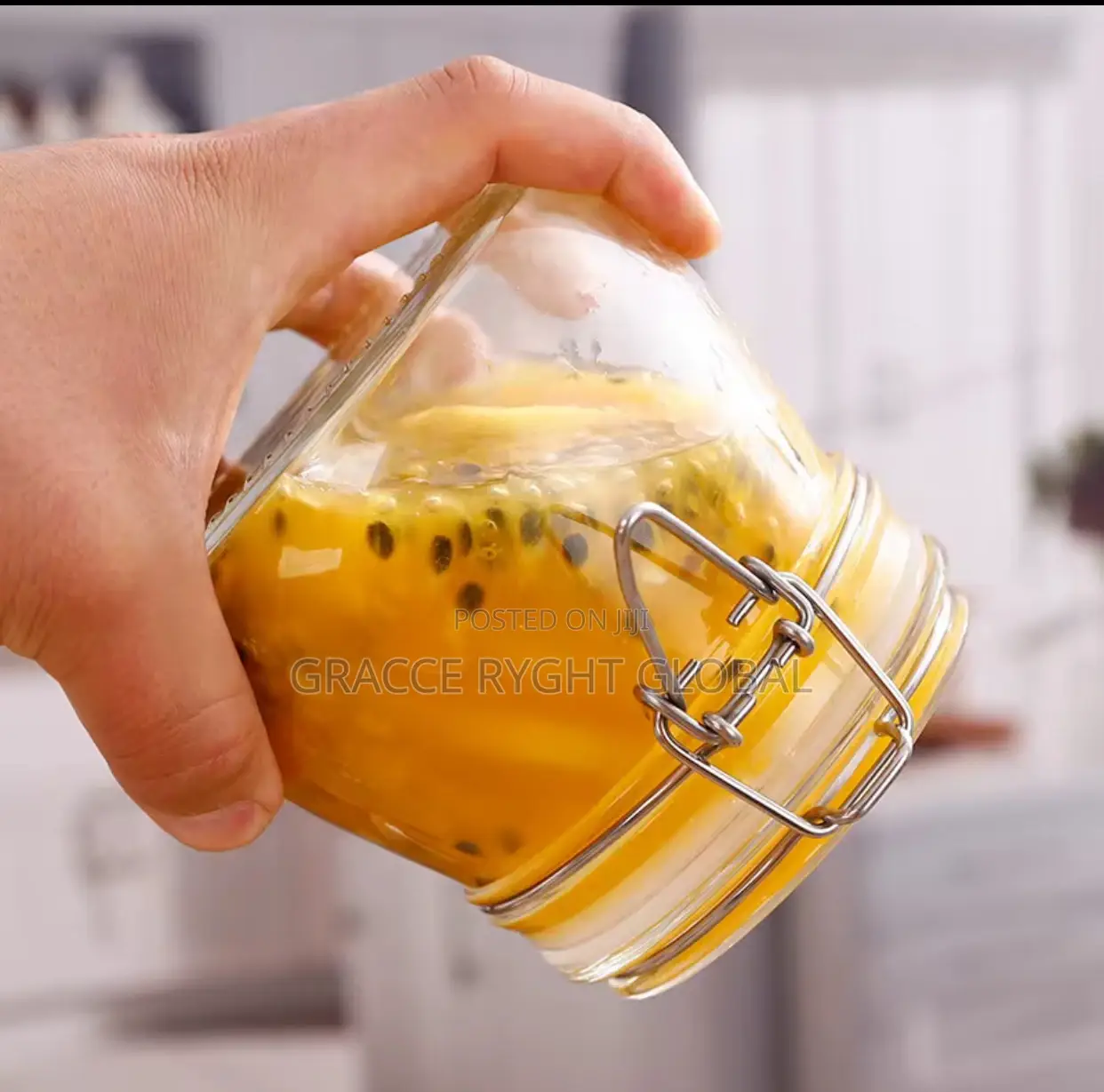 500ml Glass Jar With Buckle Clip Lids