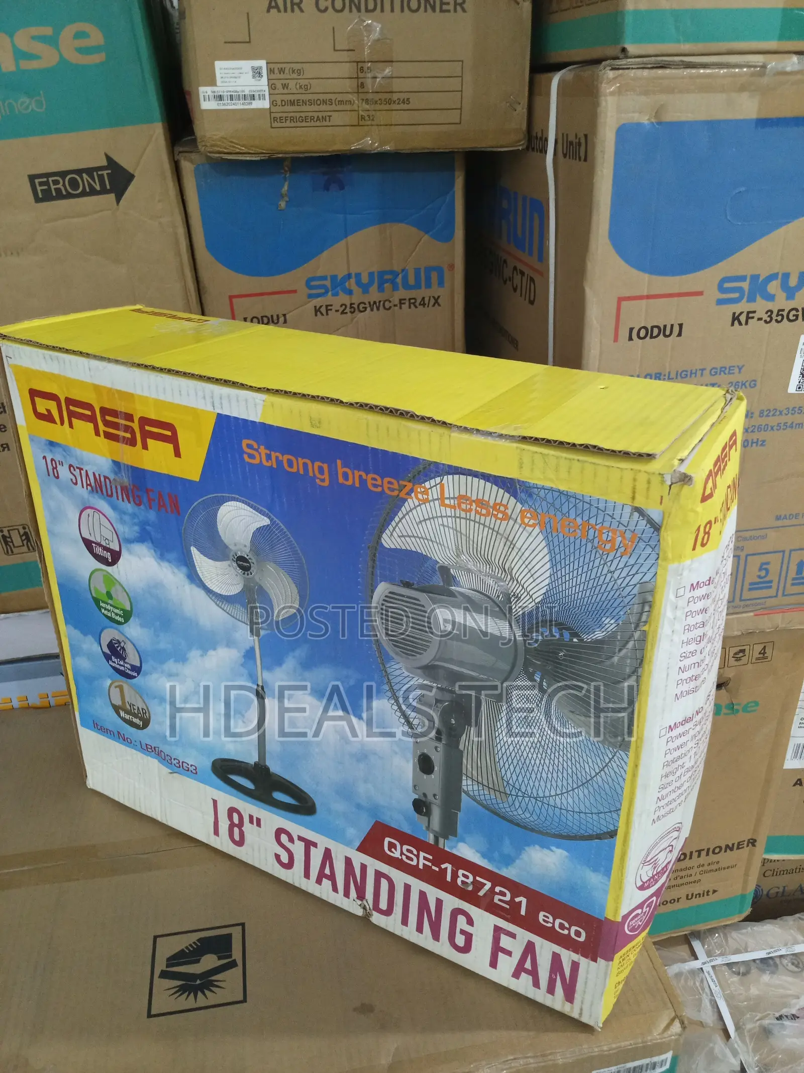 Affordable and Efficient - Qasa 18" Standing Fan