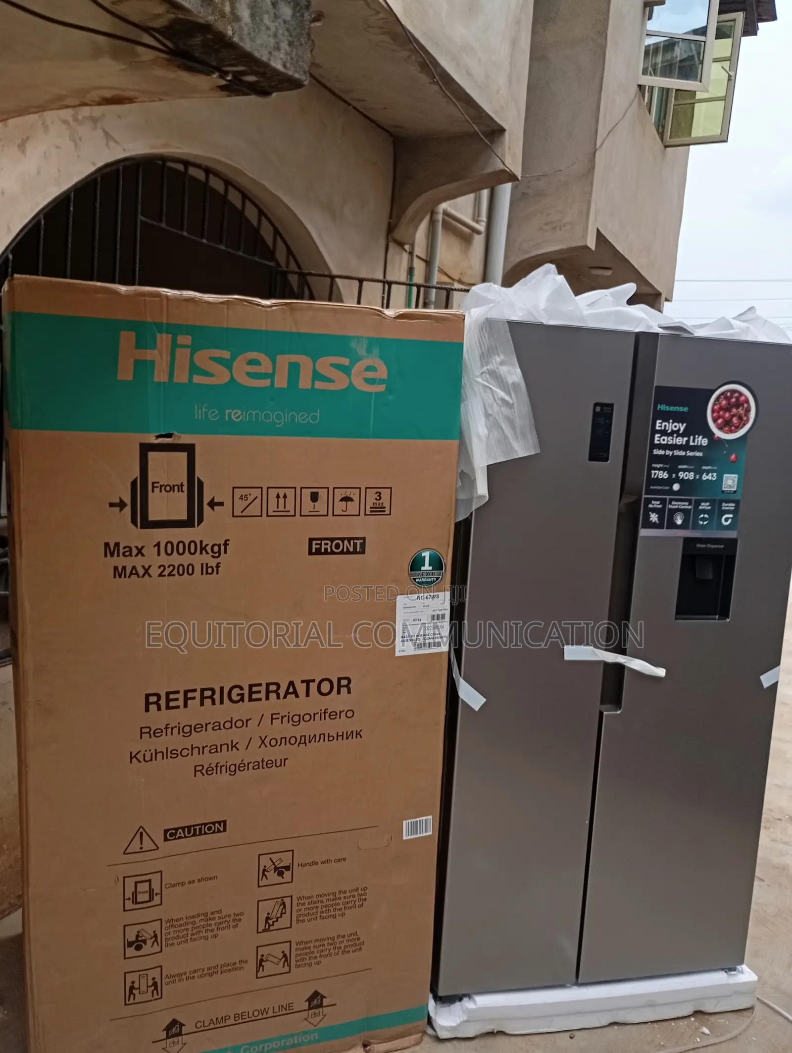 Hisense Side by Side Eco-Friendly Refrigerator Rc-67ws
