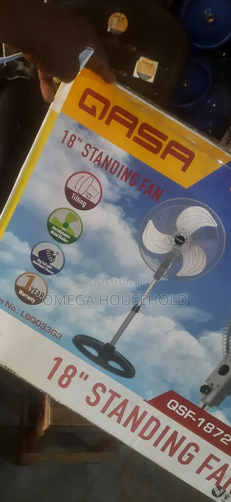 18inches Qasa Standing Fan