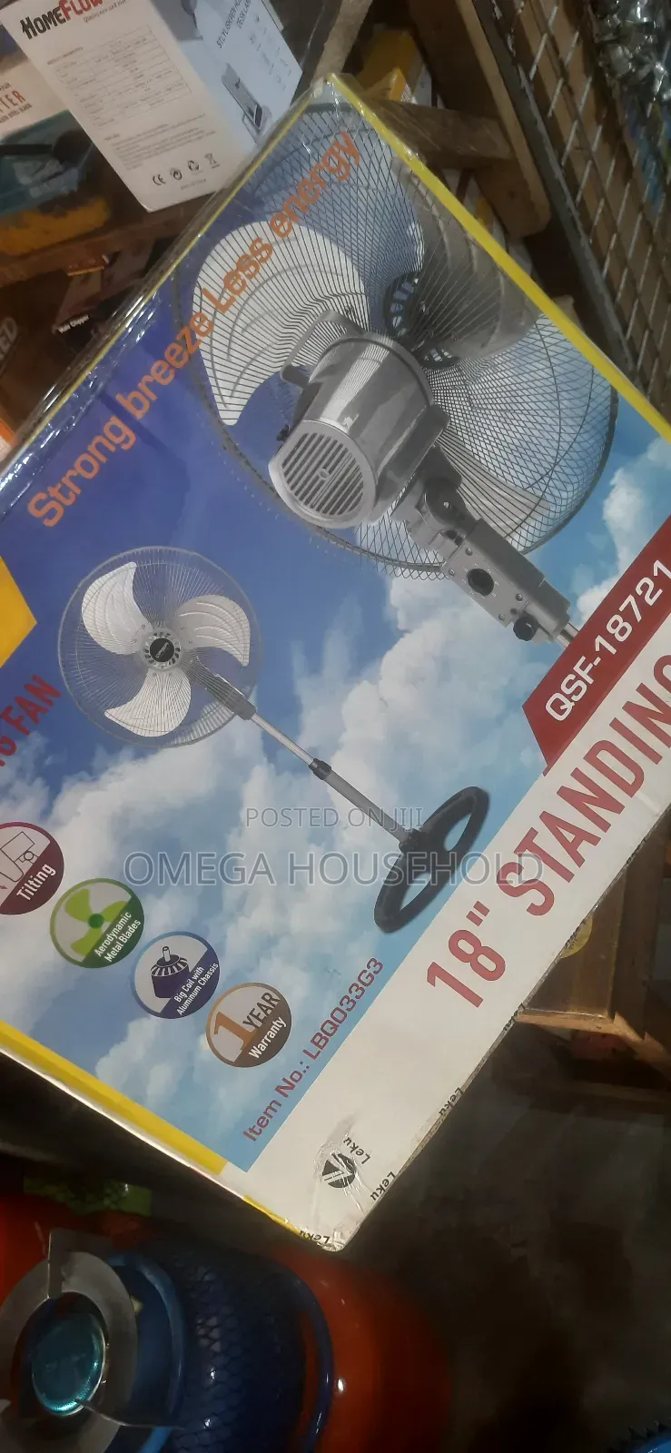 18inches Qasa Standing Fan