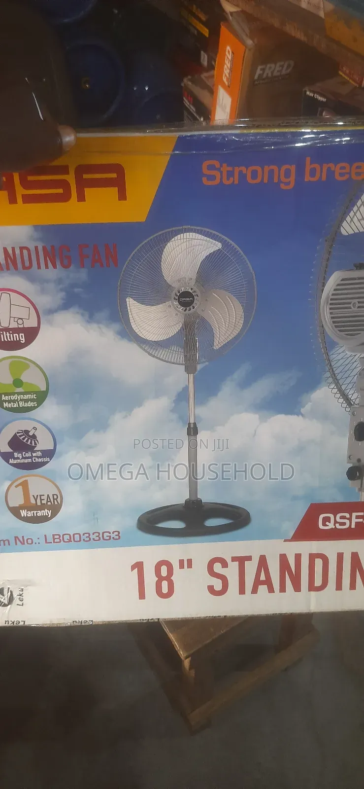 18inches Qasa Standing Fan