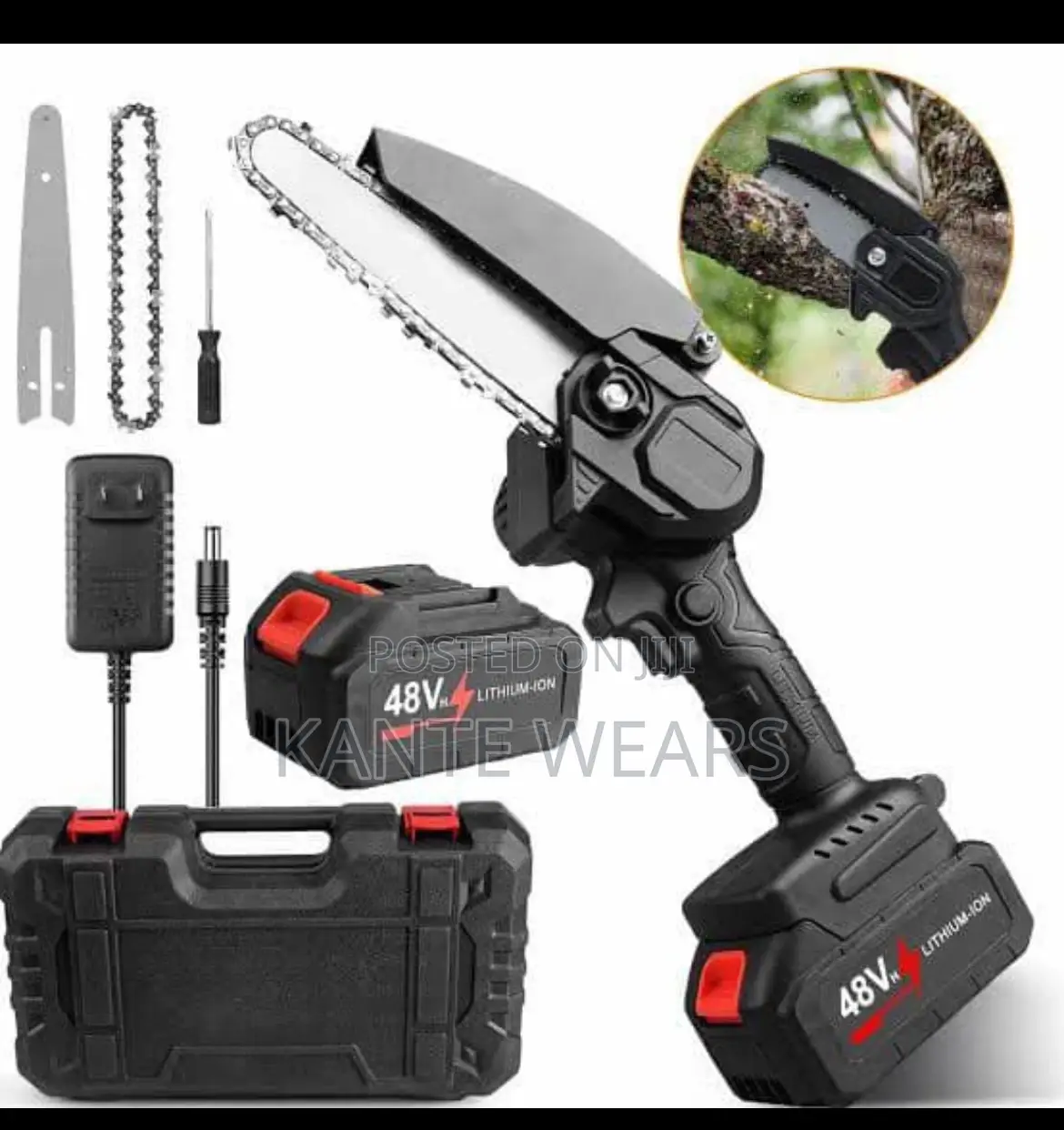 6" Rechargable Cordless Mini Chainsaw