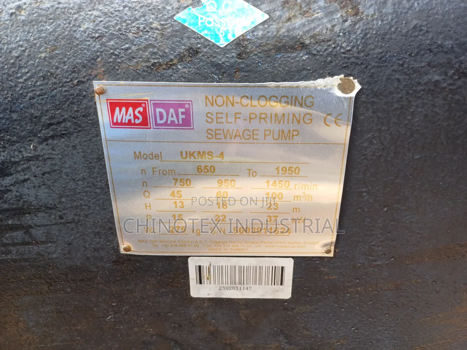 6" Inches Self Priming Sewage Pump