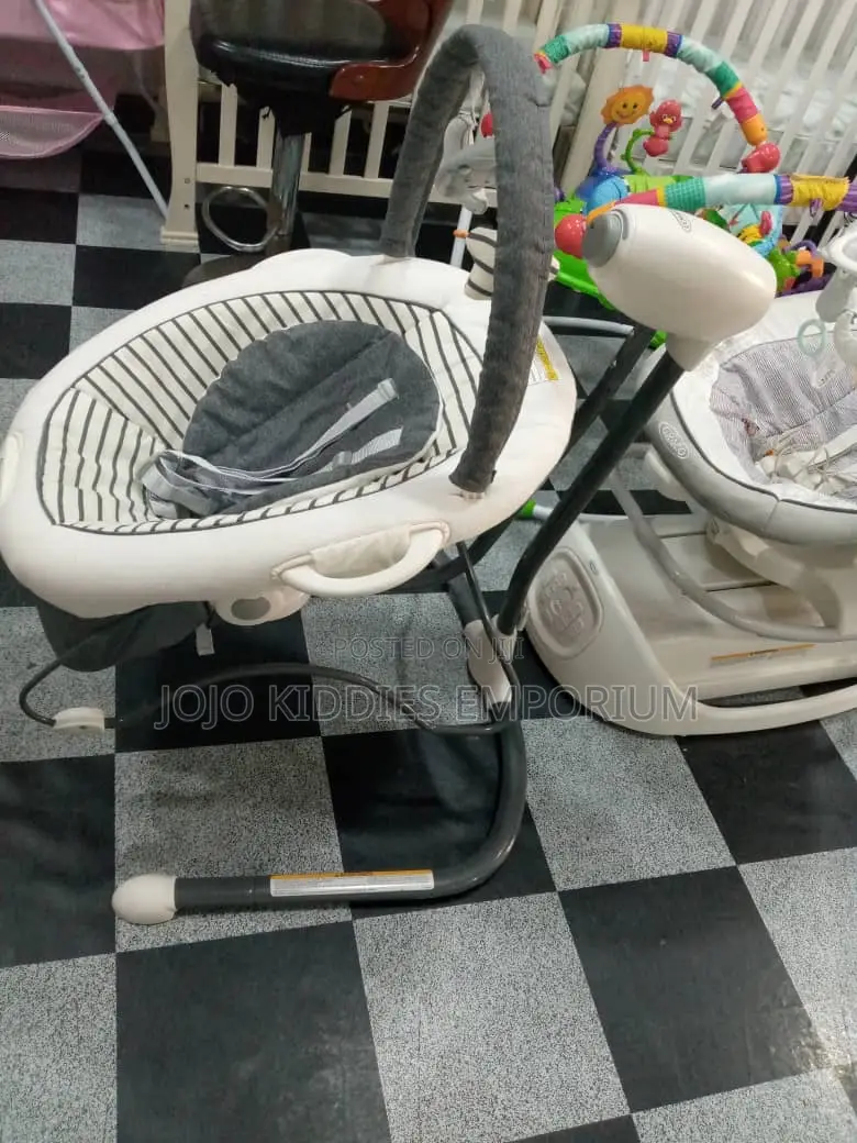 Us Used Graco Soothe Sway Lx Baby Swing With Bouncer