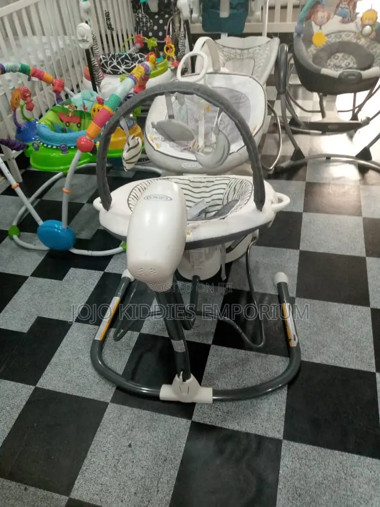 Us Used Graco Soothe Sway Lx Baby Swing With Bouncer