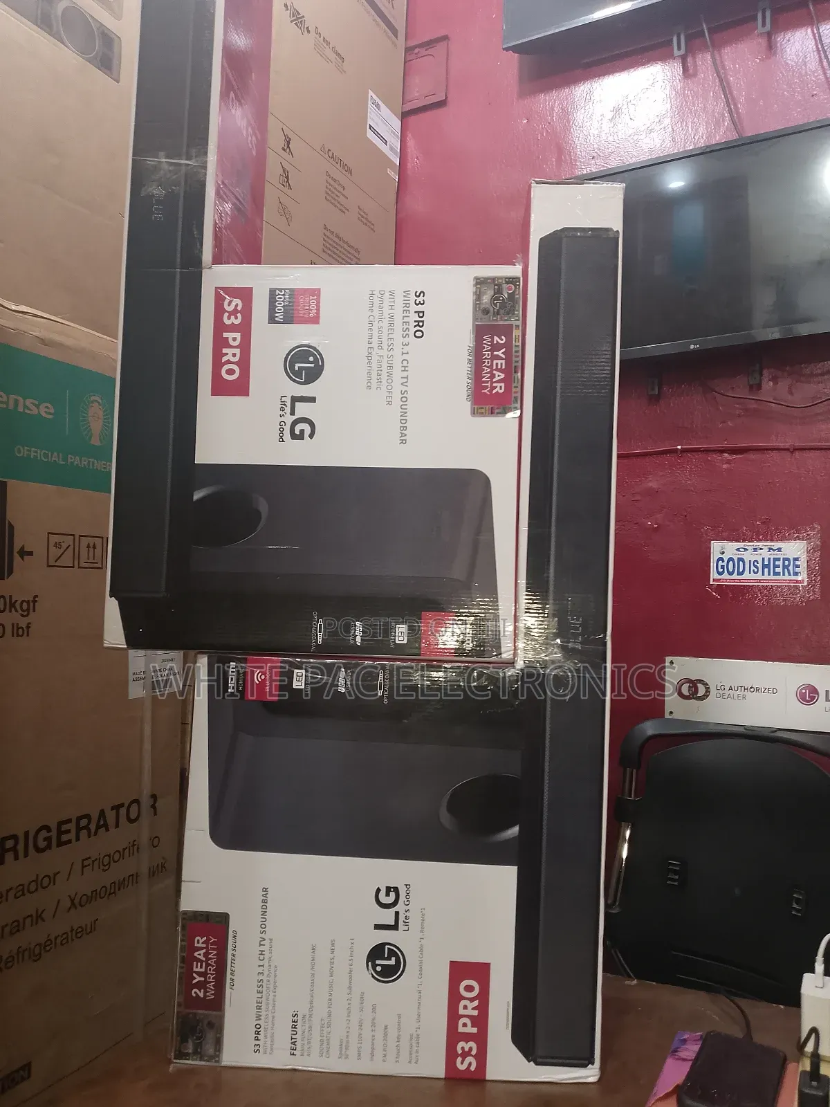 Original > Lg Powerful 2000watts Soundbar  Wireless  ( Pro )
