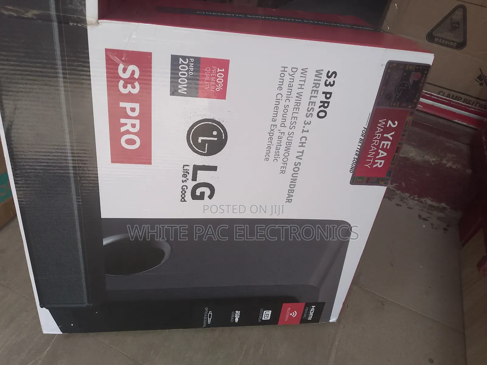 Original > Lg Powerful 2000watts Soundbar  Wireless  ( Pro )