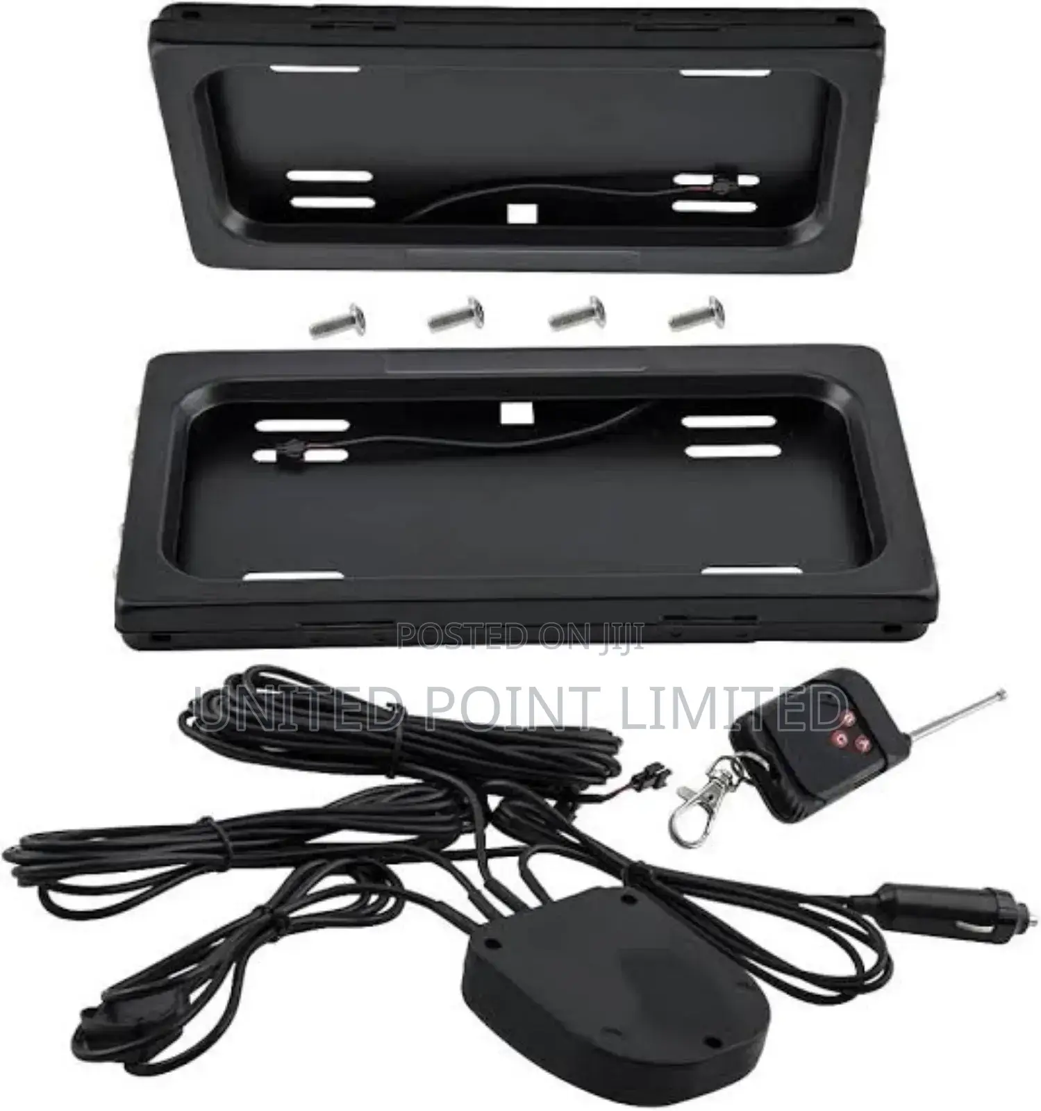 Remote Control Sliding Retractabl License Plate Number Cover