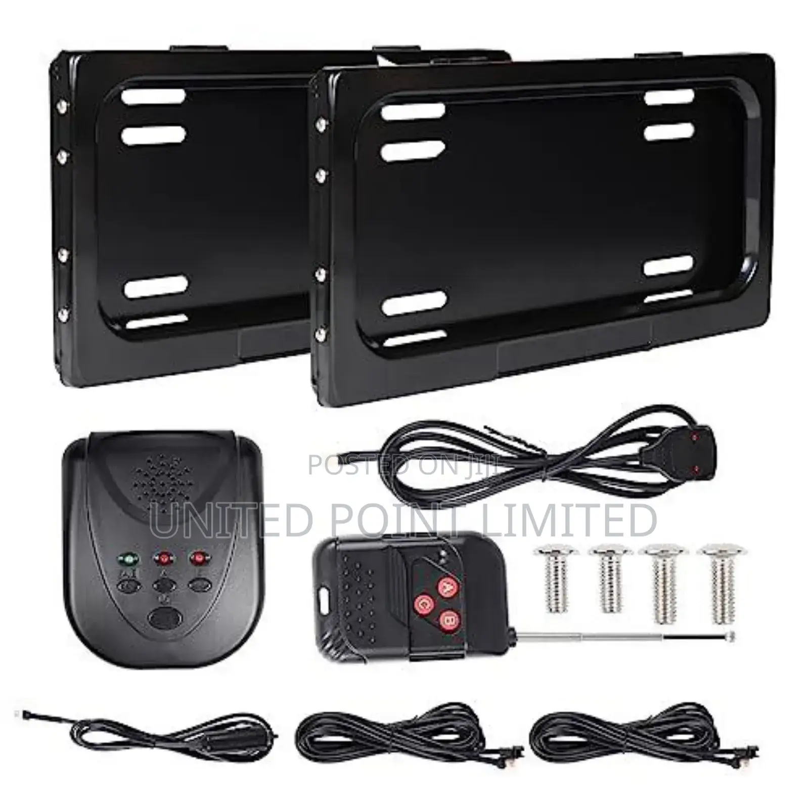 Remote Control Sliding Retractabl License Plate Number Cover