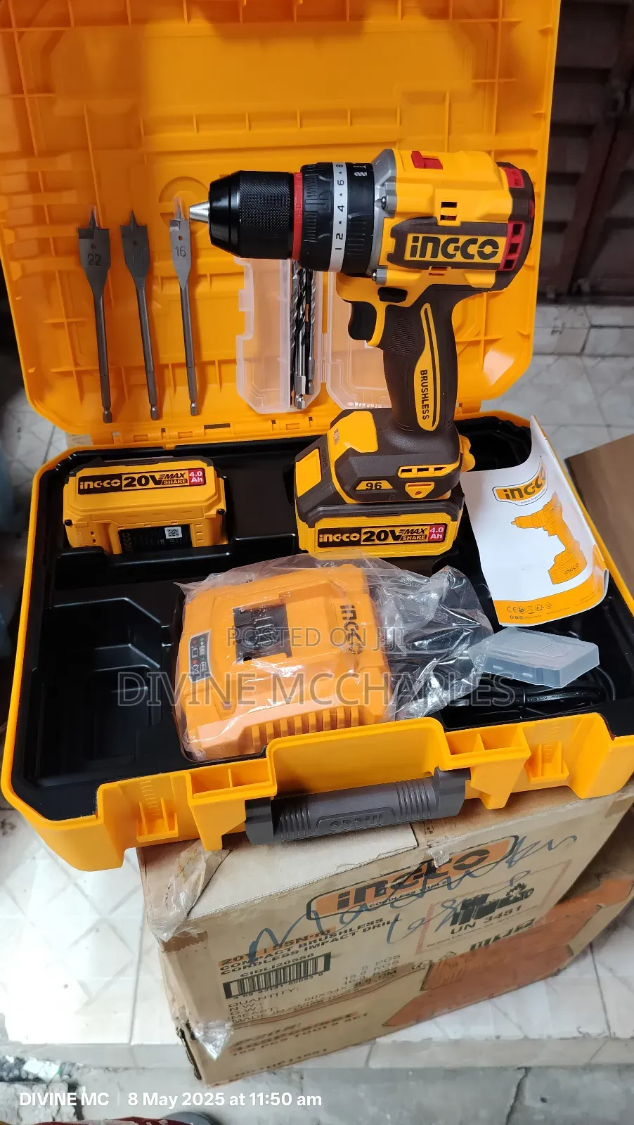 Cidli20968 Brushless Cordless Impact Drill