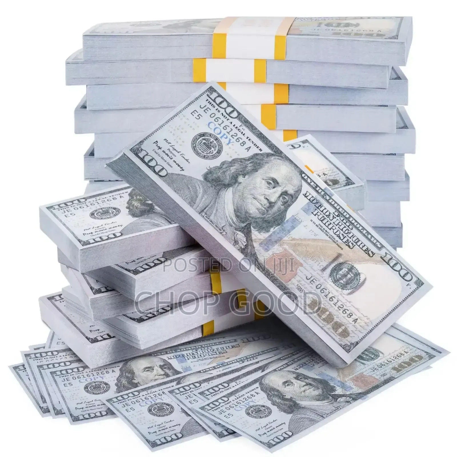 Fake Dollar Props for Film Prices Is Per Bundle