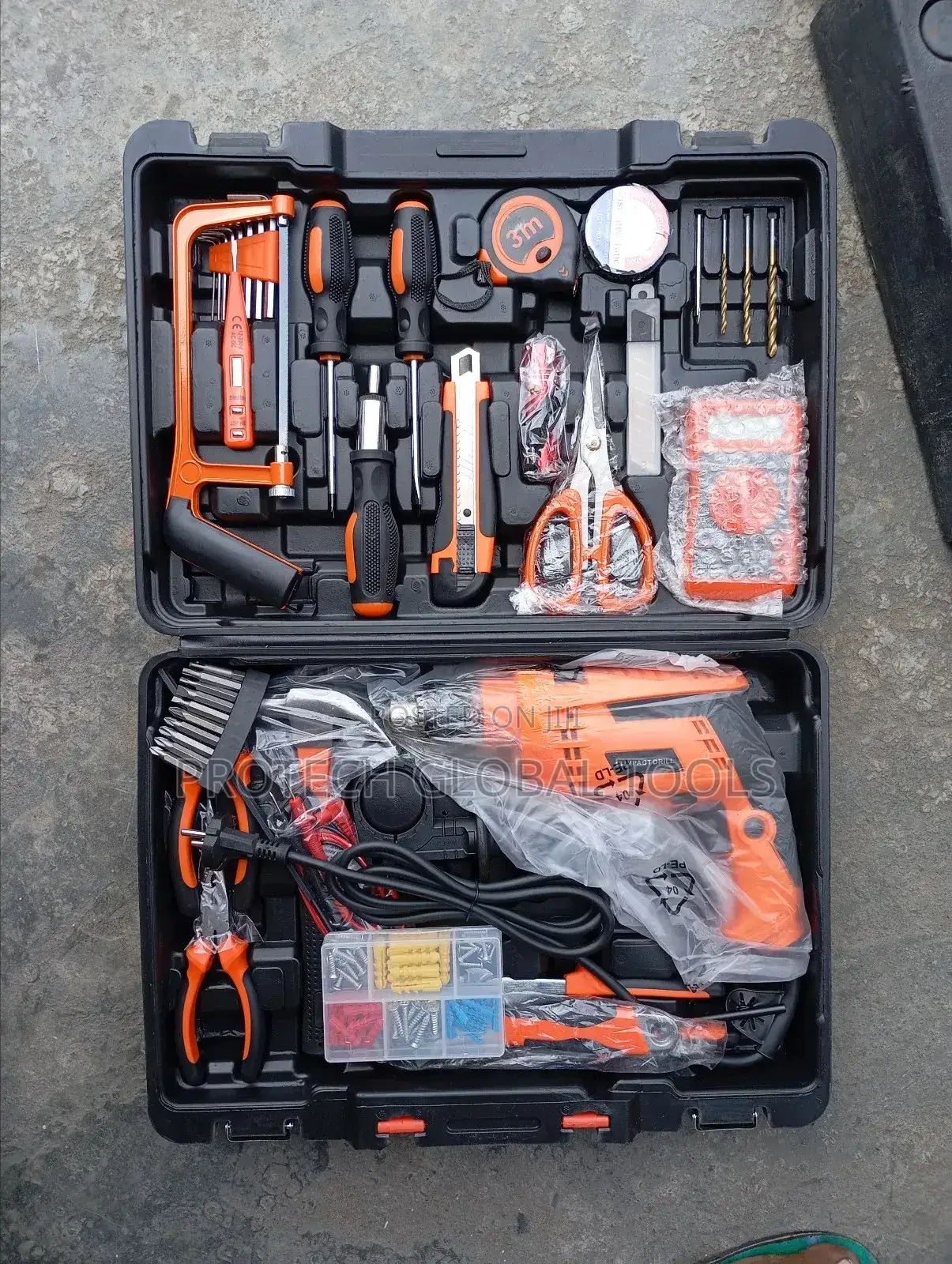 Set of Electrical Tools Box With Drilling Machine