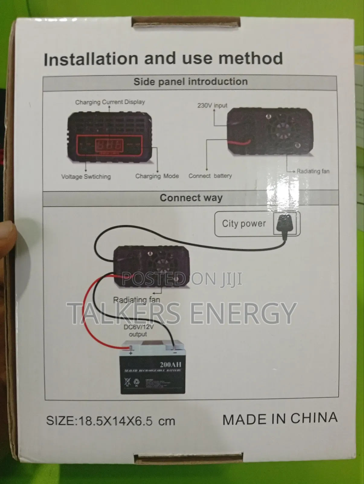 Digital Display Battery Suoer Charger Son -12v 10a