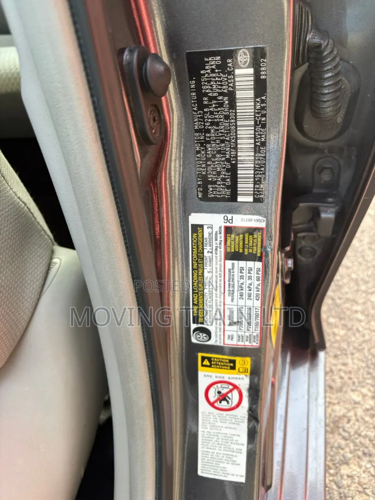 Toyota Camry LE 4dr Sedan (2.5L 4cyl 6A) 2013 Gray