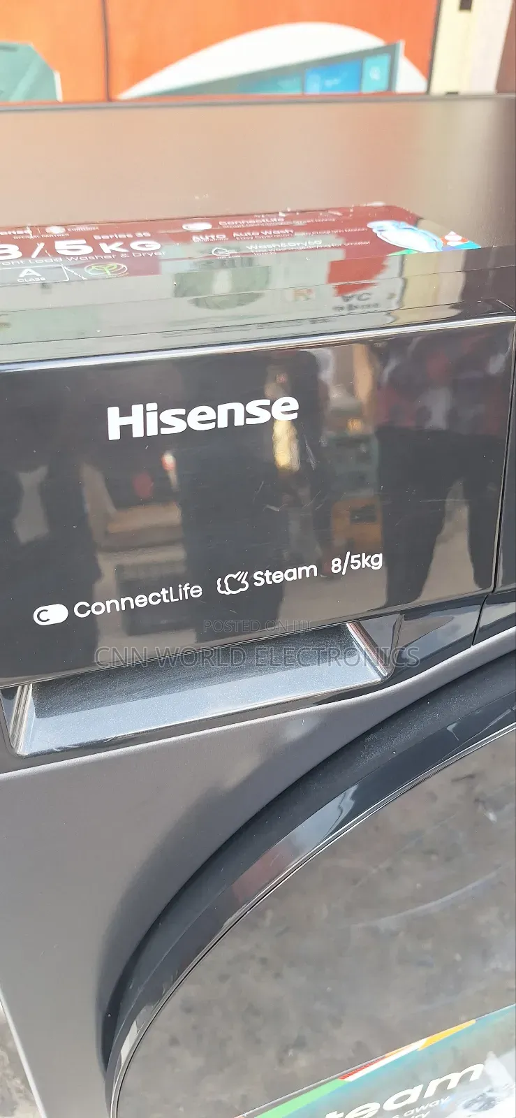 New Hisense 8kg Inverter Automatic Wash & Dryer Machine