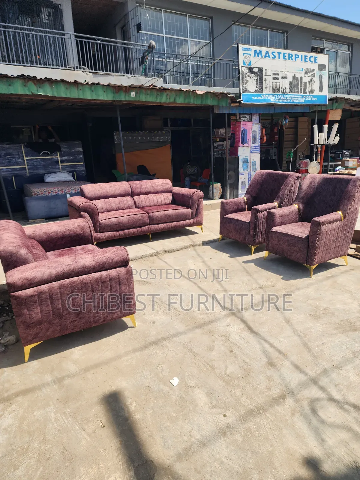 Brand New Set of Uupholstery Padded Sofa Chair.