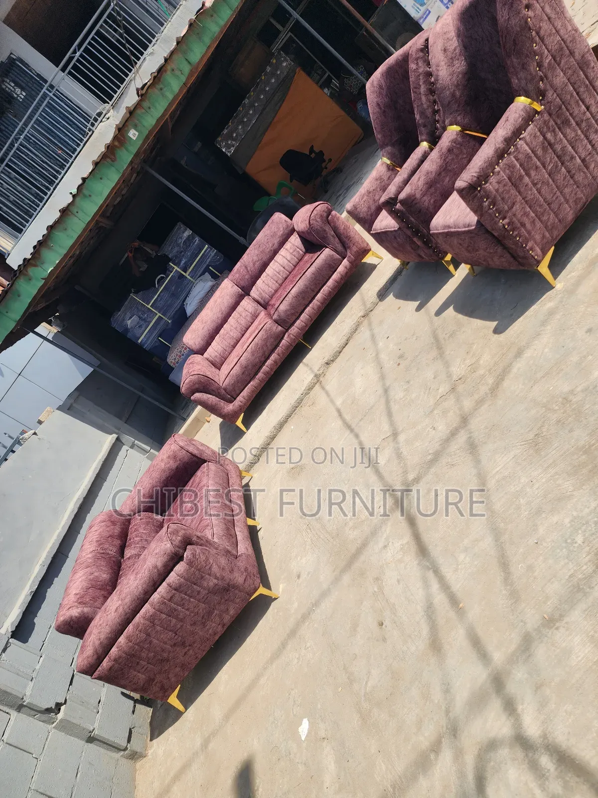 Set of Quality Sofa Fabric Chair.