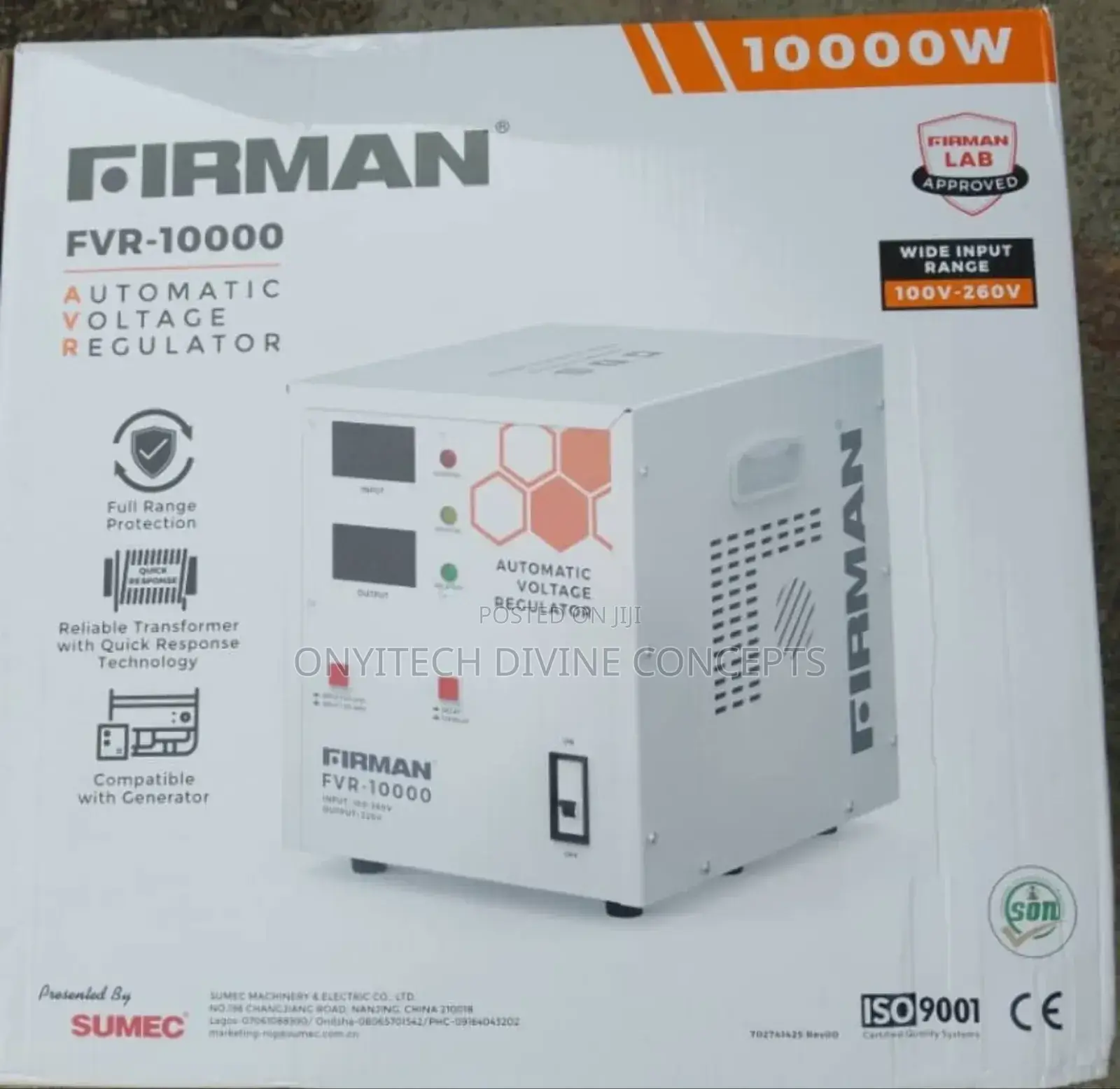 10,000w Firman Stabiliser Avr