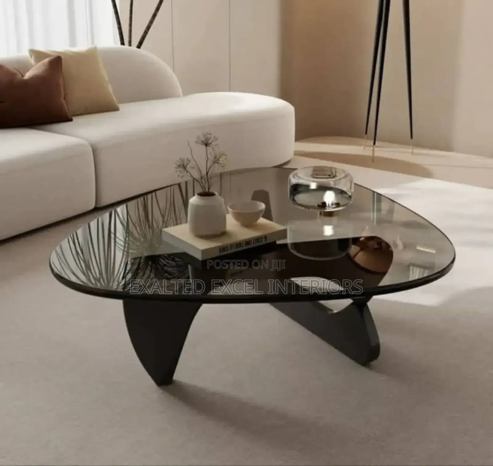 Imported Glass Topping Center Table