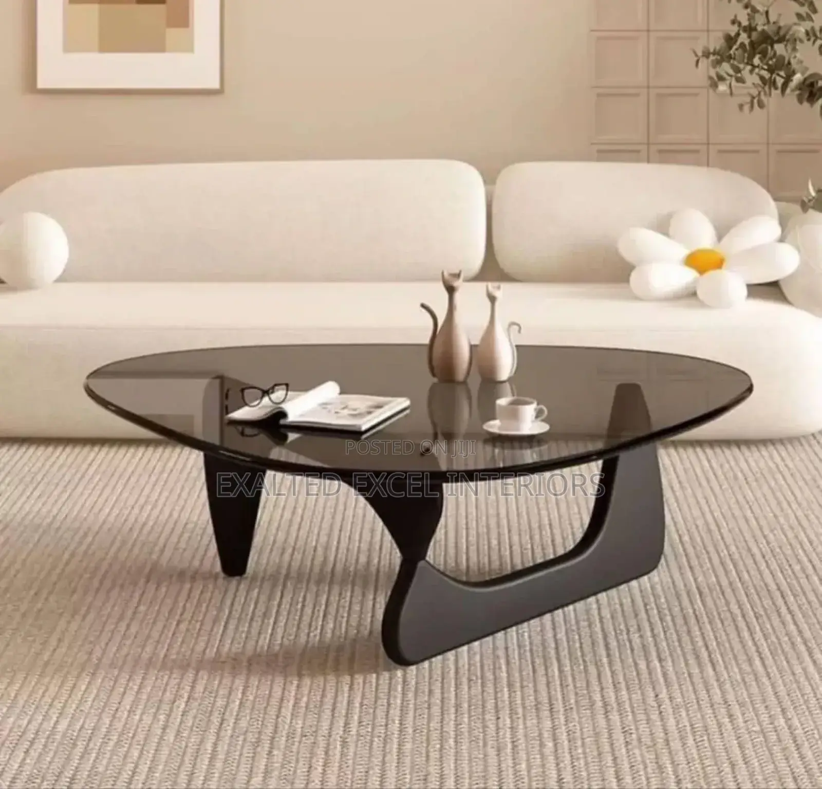 Imported Glass Topping Center Table