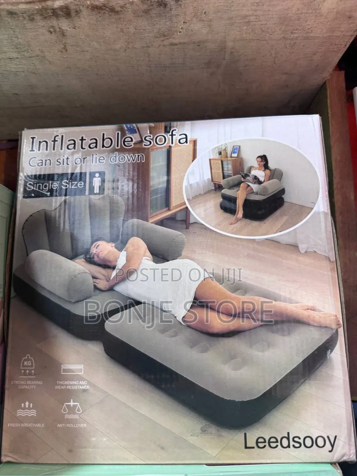 Inflatable Sofa / Outdoor and Indoor Chair/Bed With Pump