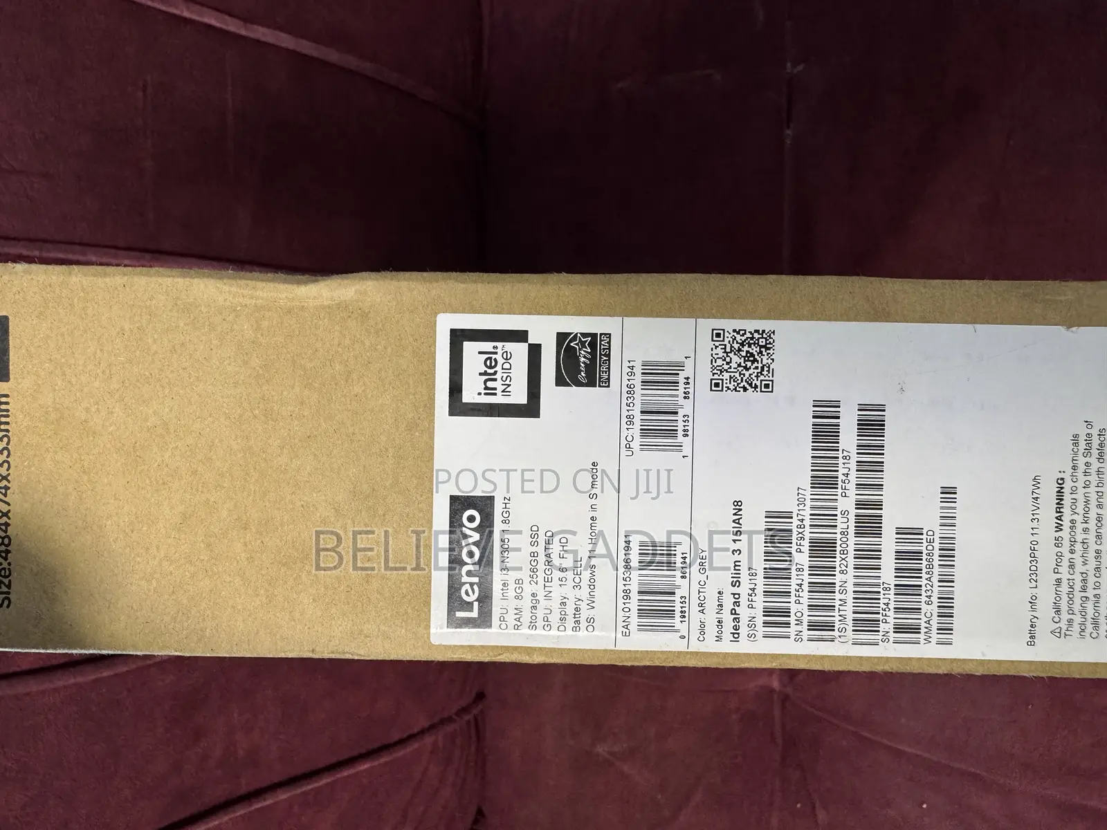 New Laptop Lenovo Ideapad 3 8GB Intel Core I3 SSD 512GB