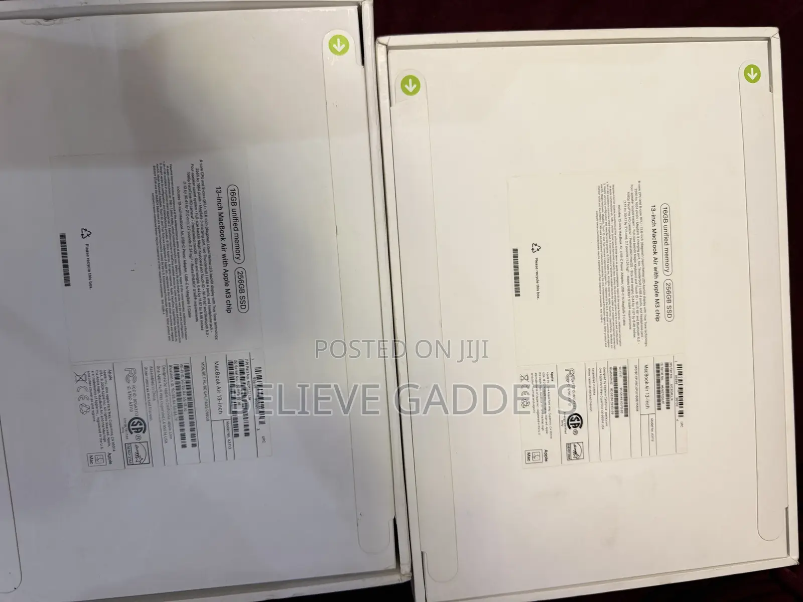 New Apple MacBook Air 2024 M3 13-Inch 16GB Apple M3 SSHD (Hybrid) 256GB