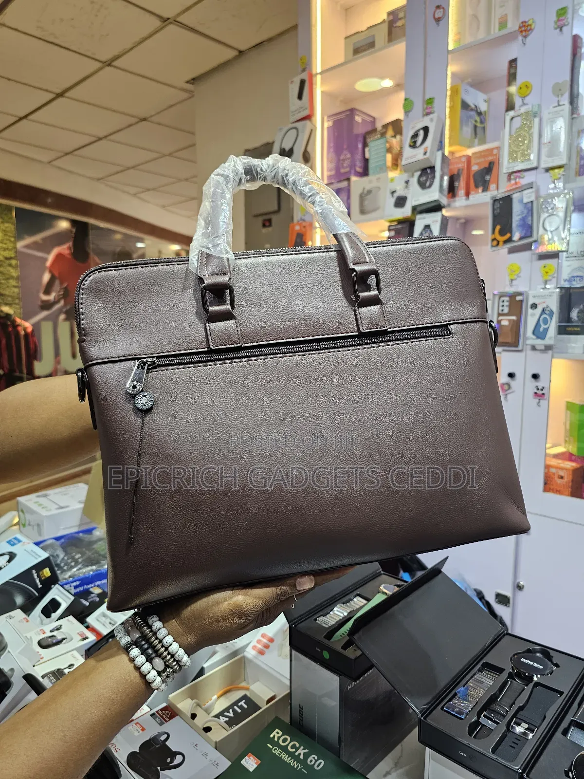 Mont Blanc Original Leather Laptop Bag