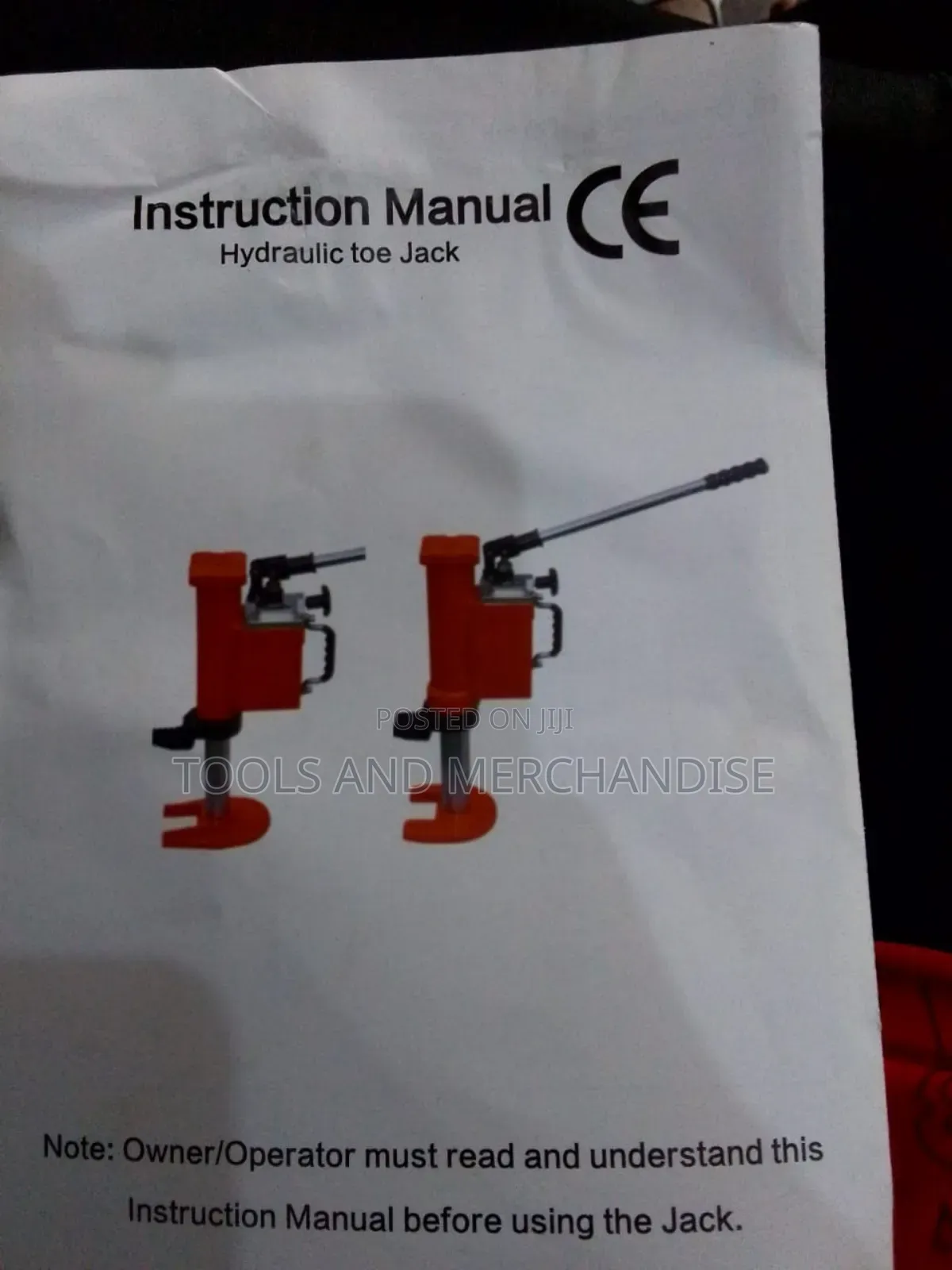 Hydraulic Toe Jack ( 10 Ton)